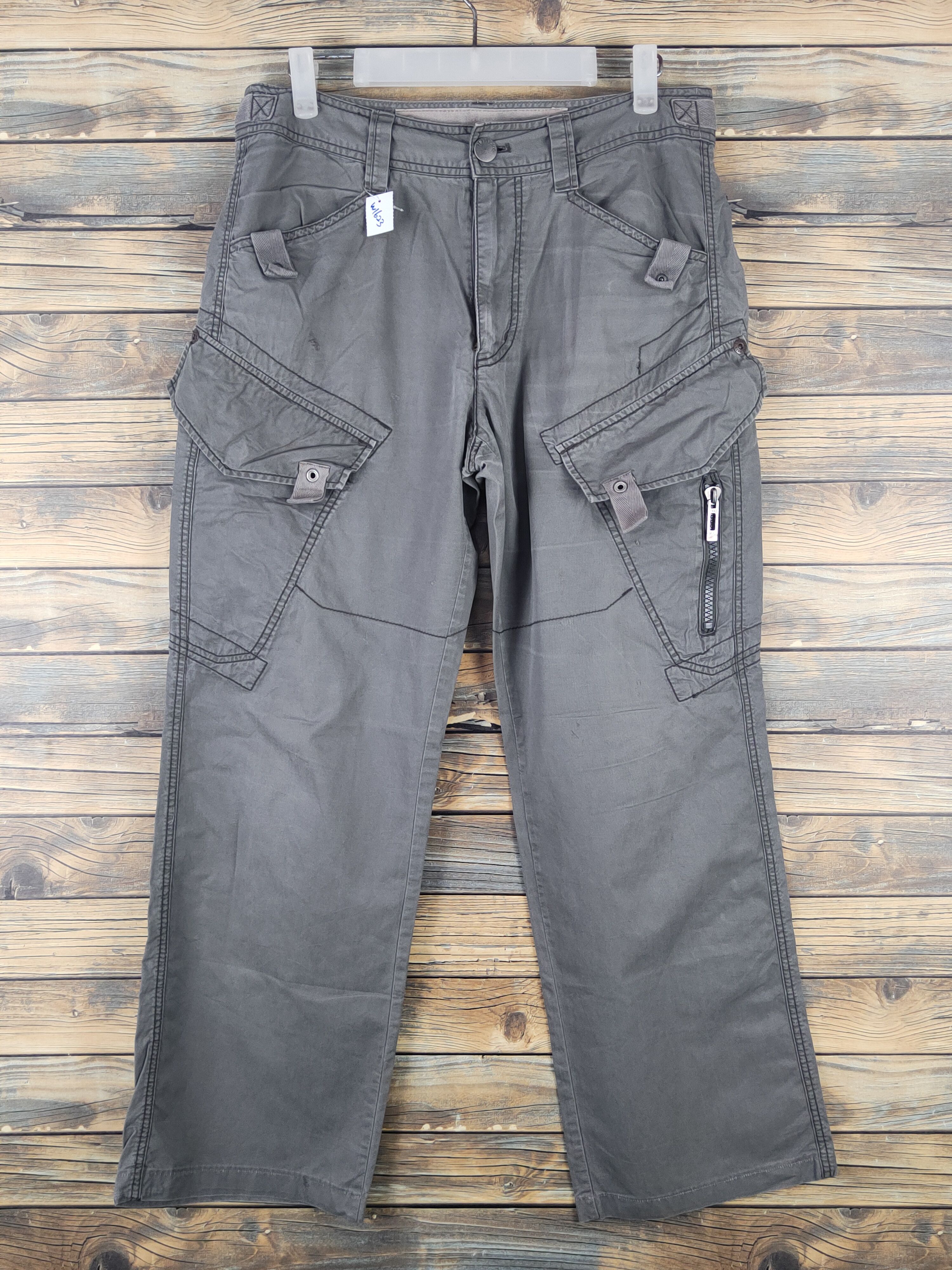 Japanese Brand TBJ Jeans Dark Gray Multipocket Tactical Cargo Pants #W1623 Size US 30 / EU 46 - 1 Thumbnail