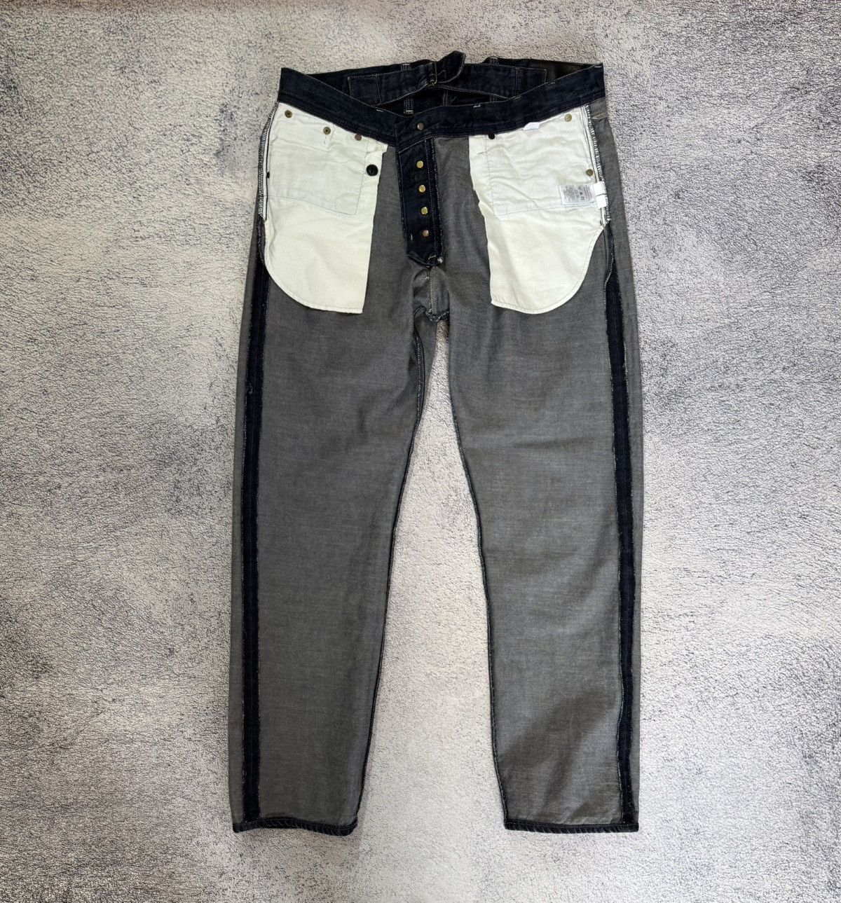 Paul Smith Paul Smith Jeans Cinch Back 34 Indigo Denim Straight Vintage Size US 34 / EU 50 - 18 Thumbnail
