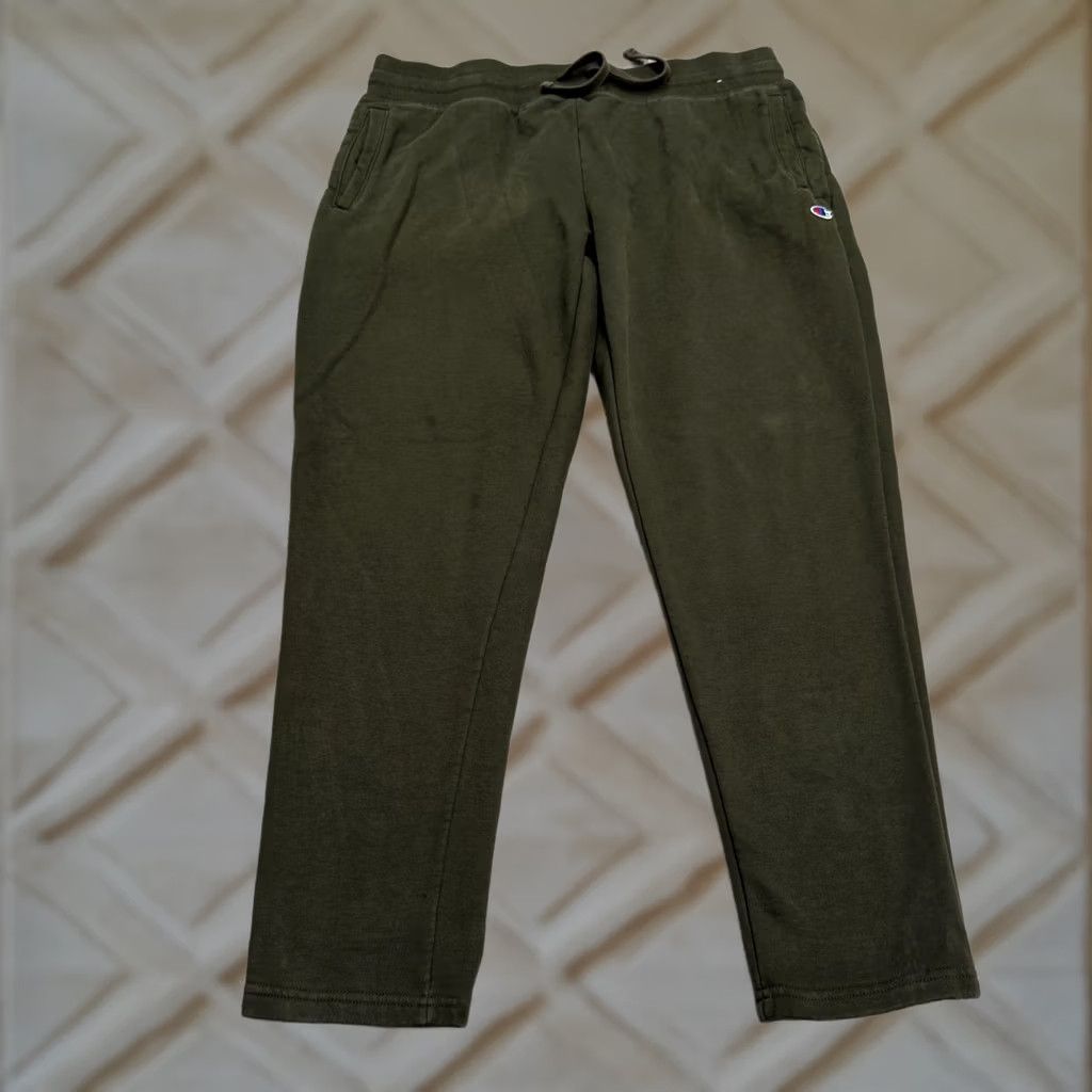 Champion Champion Jogger Sweatpants Mens XL Olive Green Fleece Elastic Waist Activewear Size US 36 / EU 52 - 1 Thumbnail