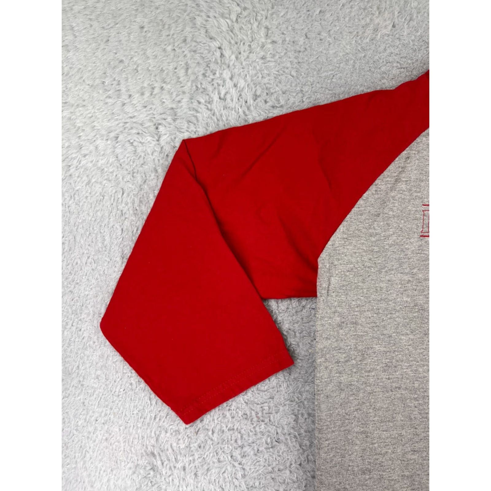 Champion Champion Shirt Men M 3/4 Sleeve Colorblock Red Gray Logo Athletic Cotton T-Shirt, 90s Retro Sports Graphic, Mens Medium Gray Size US M / EU 48-50 / 2 - 4 Thumbnail
