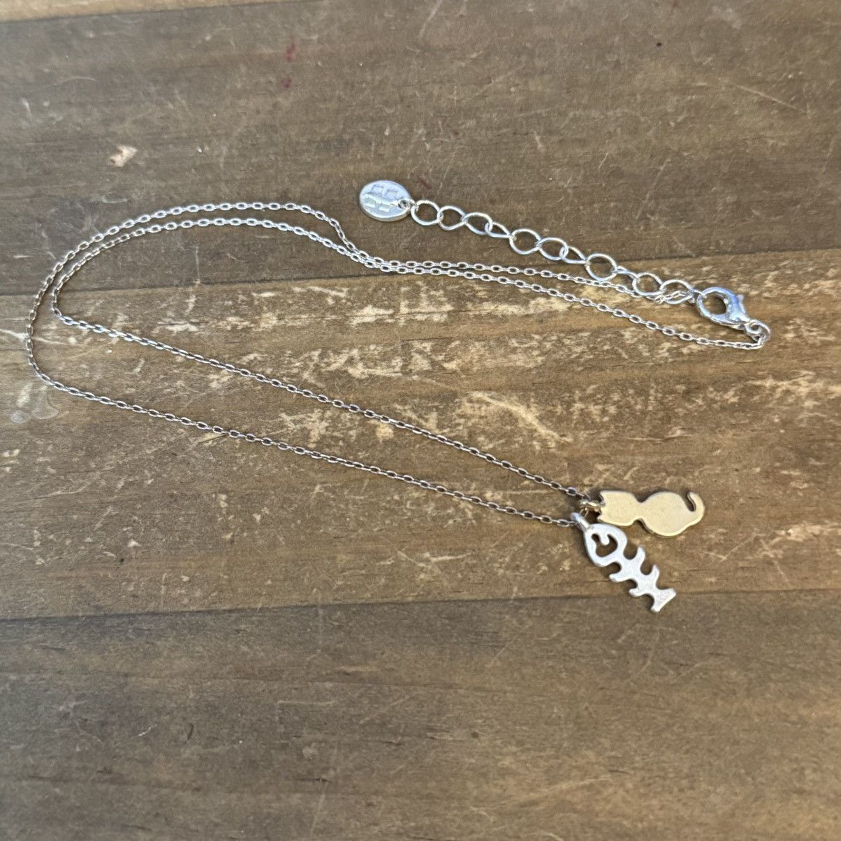 Other Dainty gold tone cat charm and fish skeleton necklace Size ONE SIZE - 4 Thumbnail