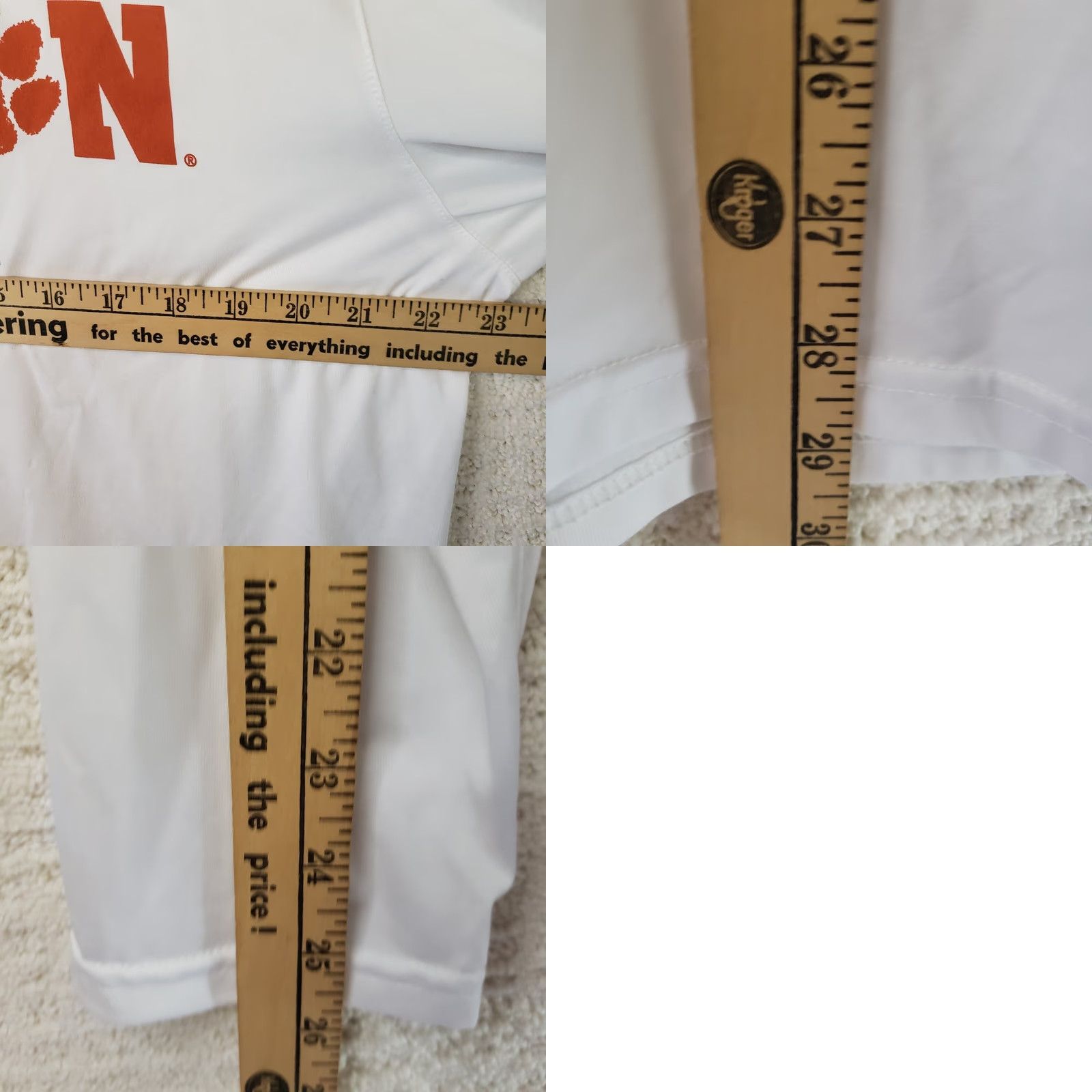 Nike Nike Dri-Fit T-Shirt White XL Clemson Graphic Crew Neck Athletic Men Shirt Size US XL / EU 56 / 4 - 9 Thumbnail