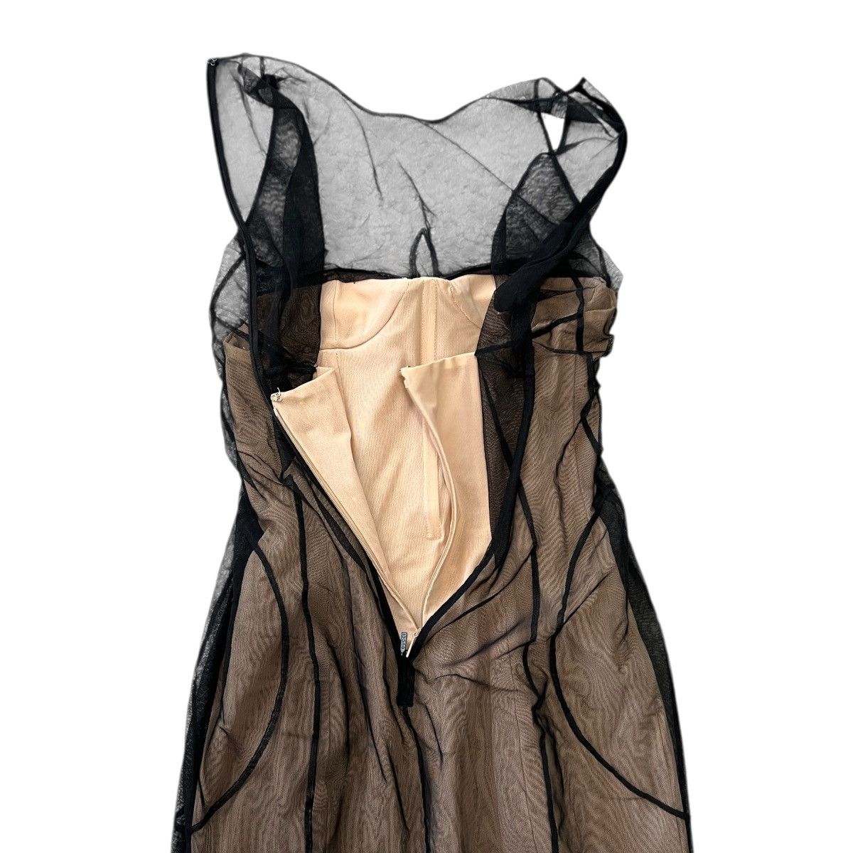Gucci GUCCI By TOM FORD 2001SS Runway Mesh Corset Bodycon Dress Size M / US 6-8 / IT 42-44 - 10 Thumbnail