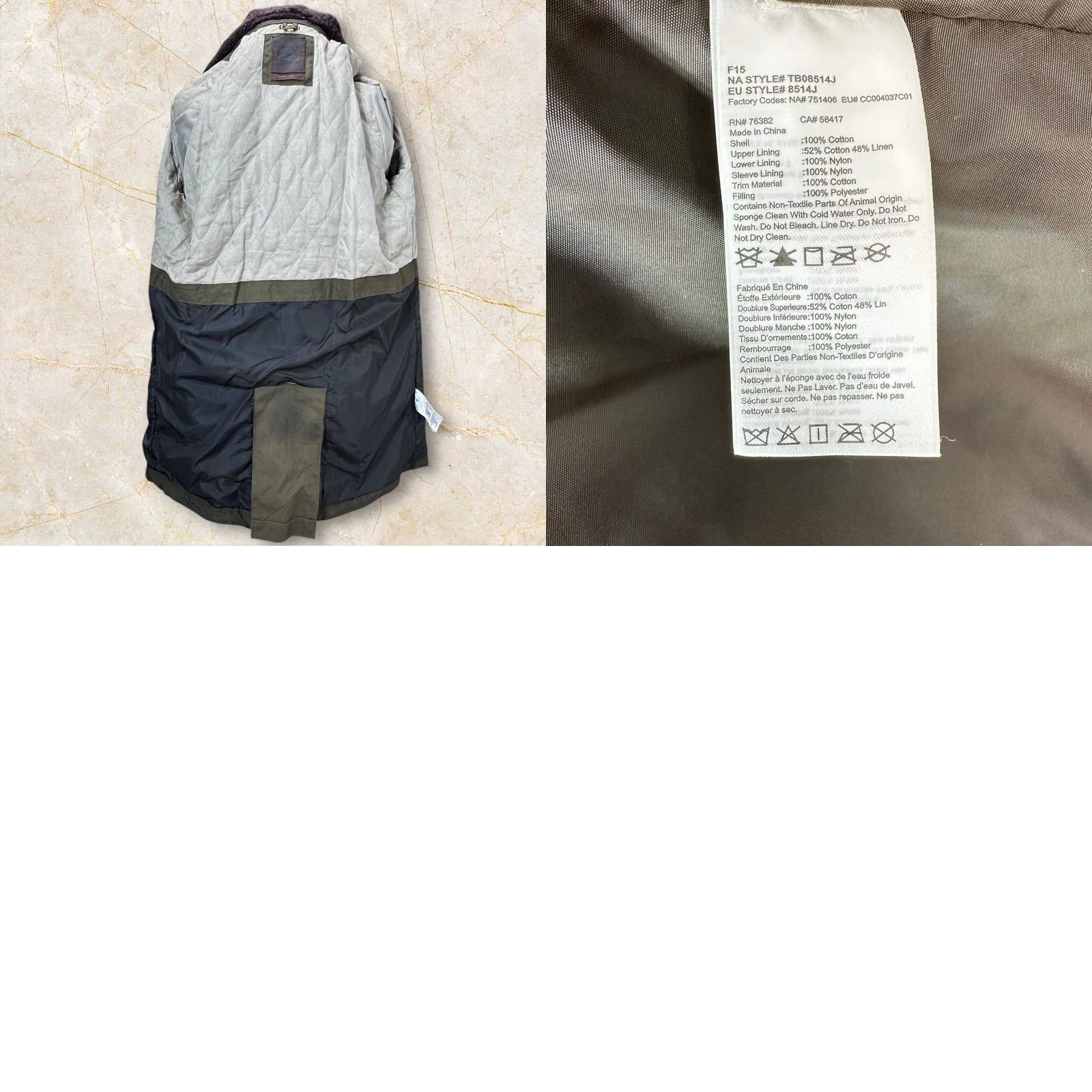 Timberland Timberland X British Millerain Premium Waxed Car Military Coat 8514J262 size L/G Size US L / EU 52-54 / 3 - 9 Thumbnail