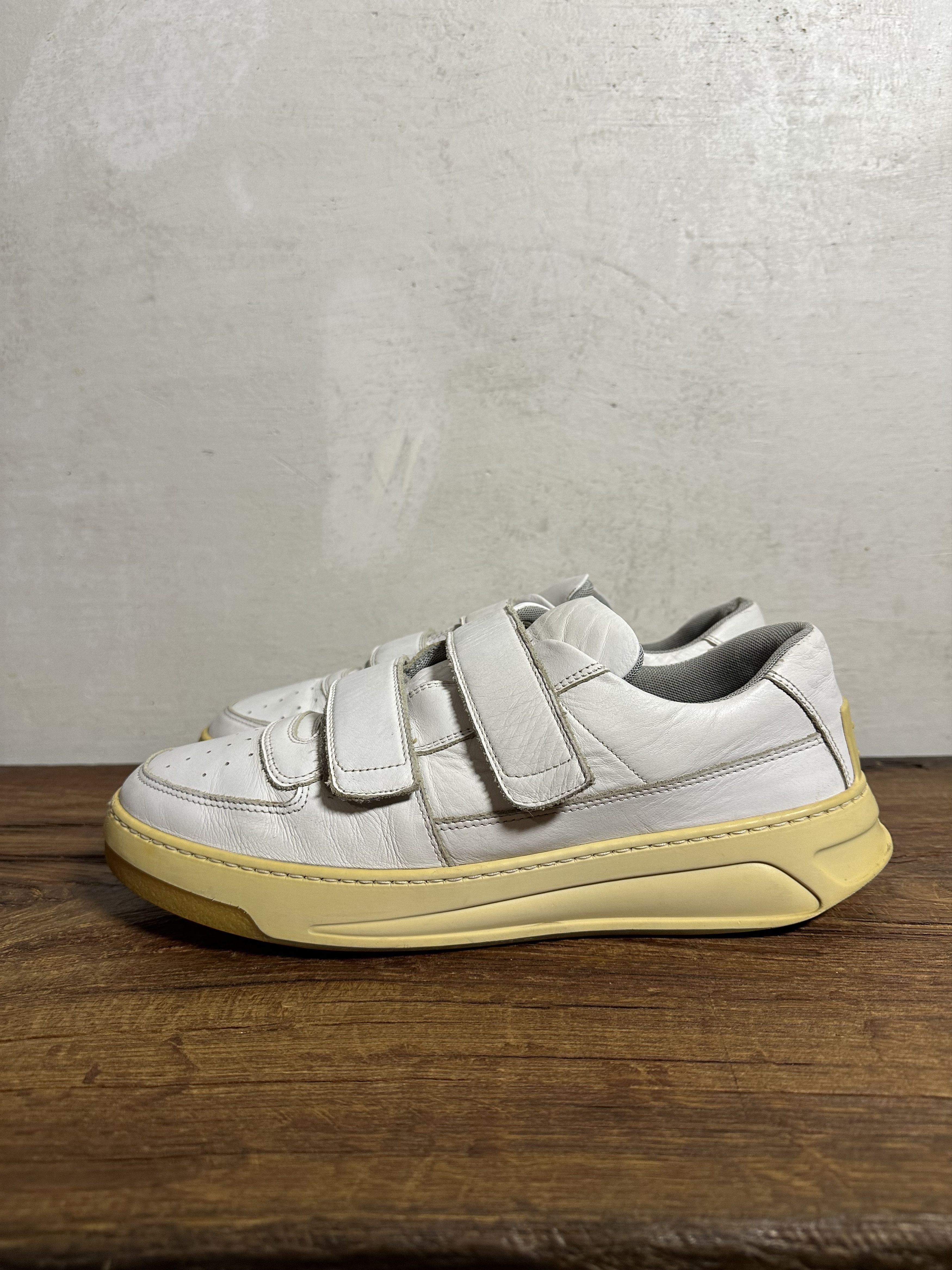 Acne Studios Acne Studios White Steffey Low-Top Sneakers Size US 11 / EU 44 - 2 Thumbnail