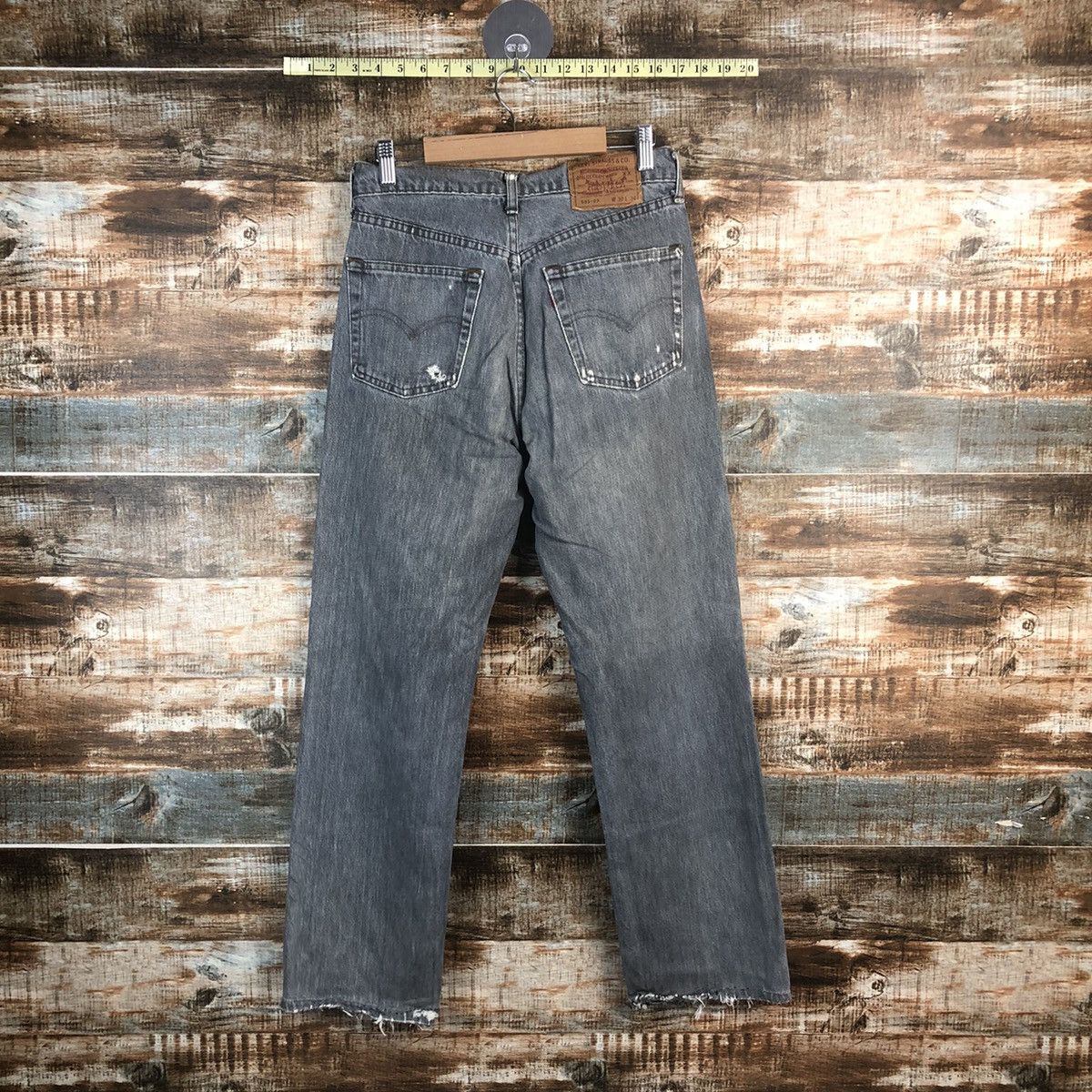 Levi's DLL Levis 503 vintage faded Gray Denim Pants #C284 Size US 30 / EU 46 - 12 Thumbnail