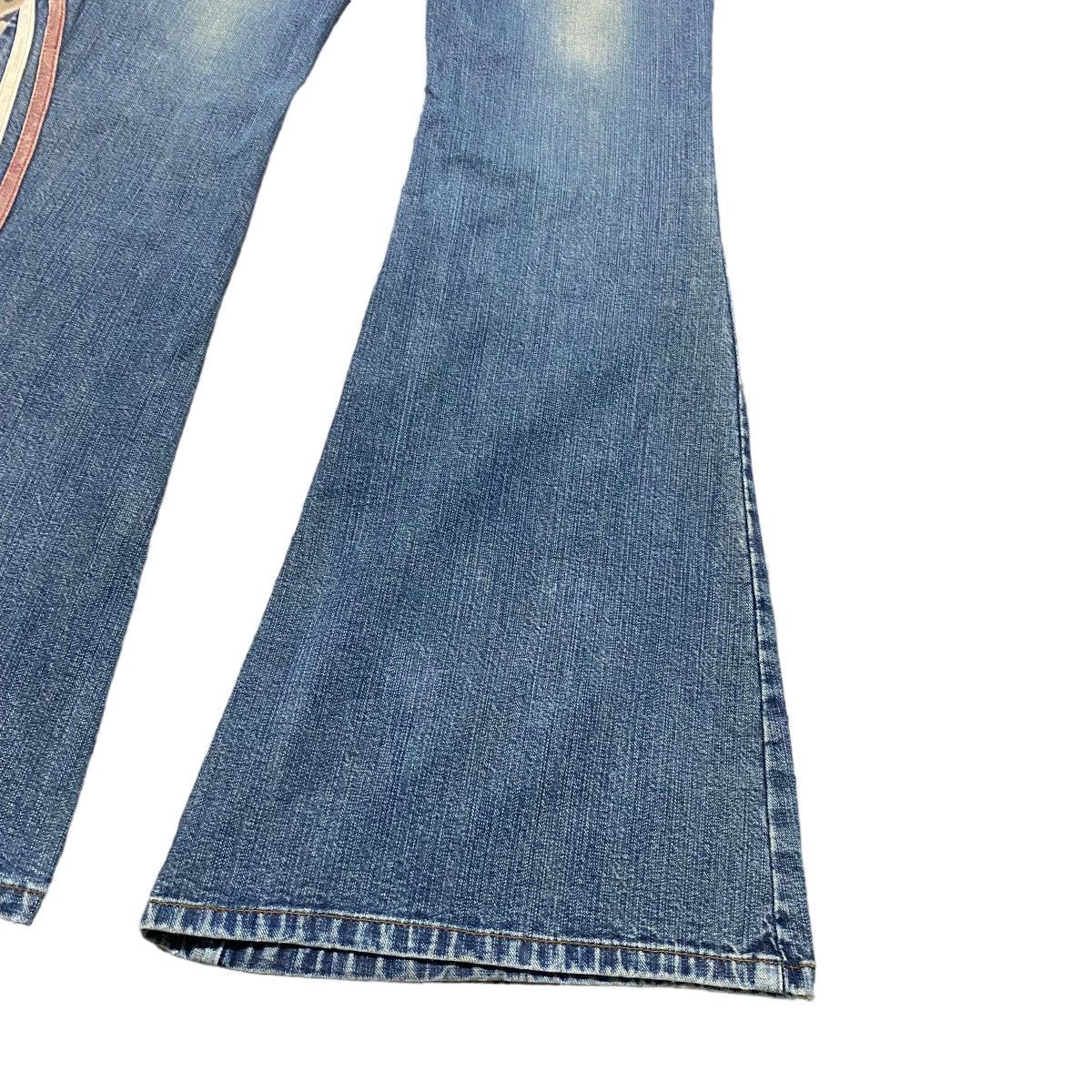 Japanese Brand Super Flare🔥 ALGONQUINS Hypnotic Denim Flare Jeans Size 28" / US 6 / IT 42 - 16 Thumbnail