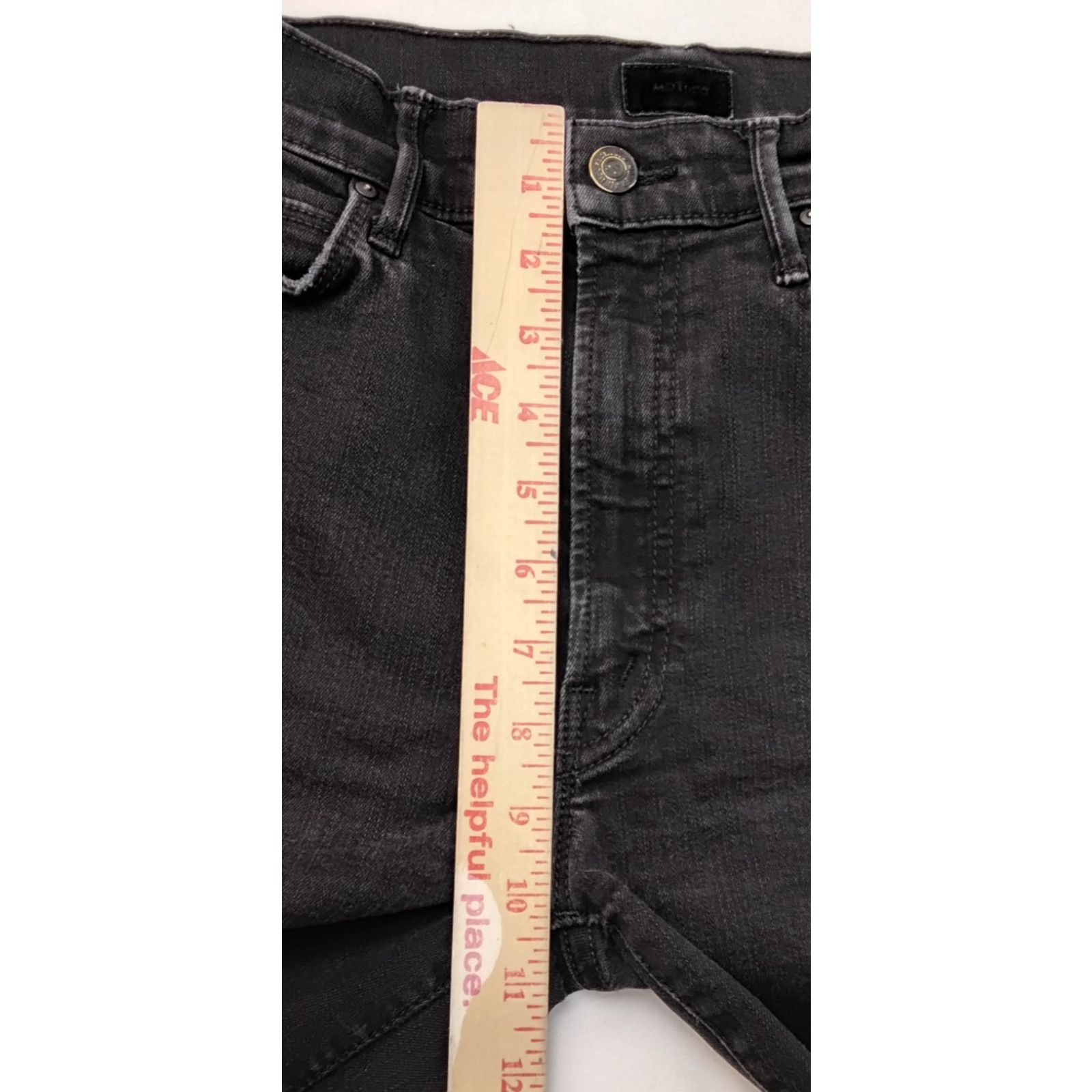 MOTHER Mother The Stunner Ankle Step Fray Jeans Women's 28 Black Size 28" / US 6 / IT 42 - 14 Thumbnail