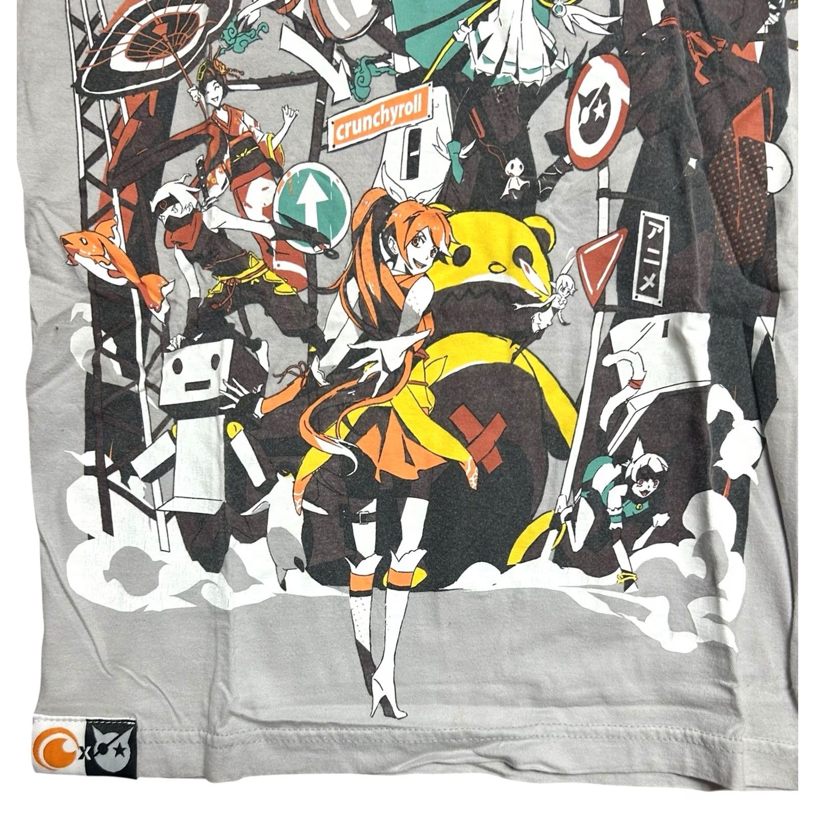 Vintage Crunchyroll Hime Funimation Anime T-Shirt Adult Small Gray Graphic Tee Size US S / EU 44-46 / 1 - 6 Thumbnail
