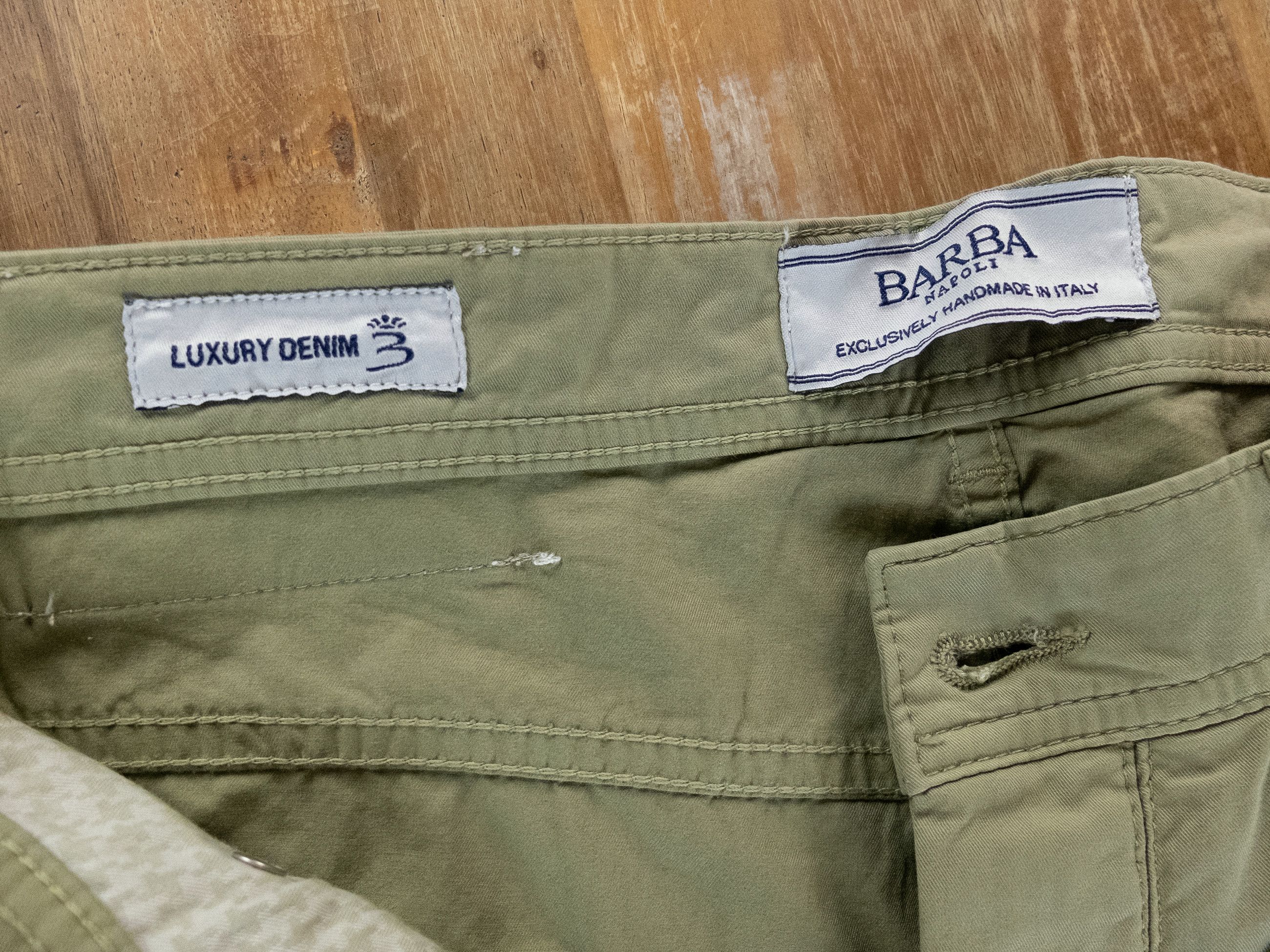 Barba Napoli BARBA Napoli green slim fit lightweight jeans Size 34 / 50 Size US 34 / EU 50 - 7 Thumbnail