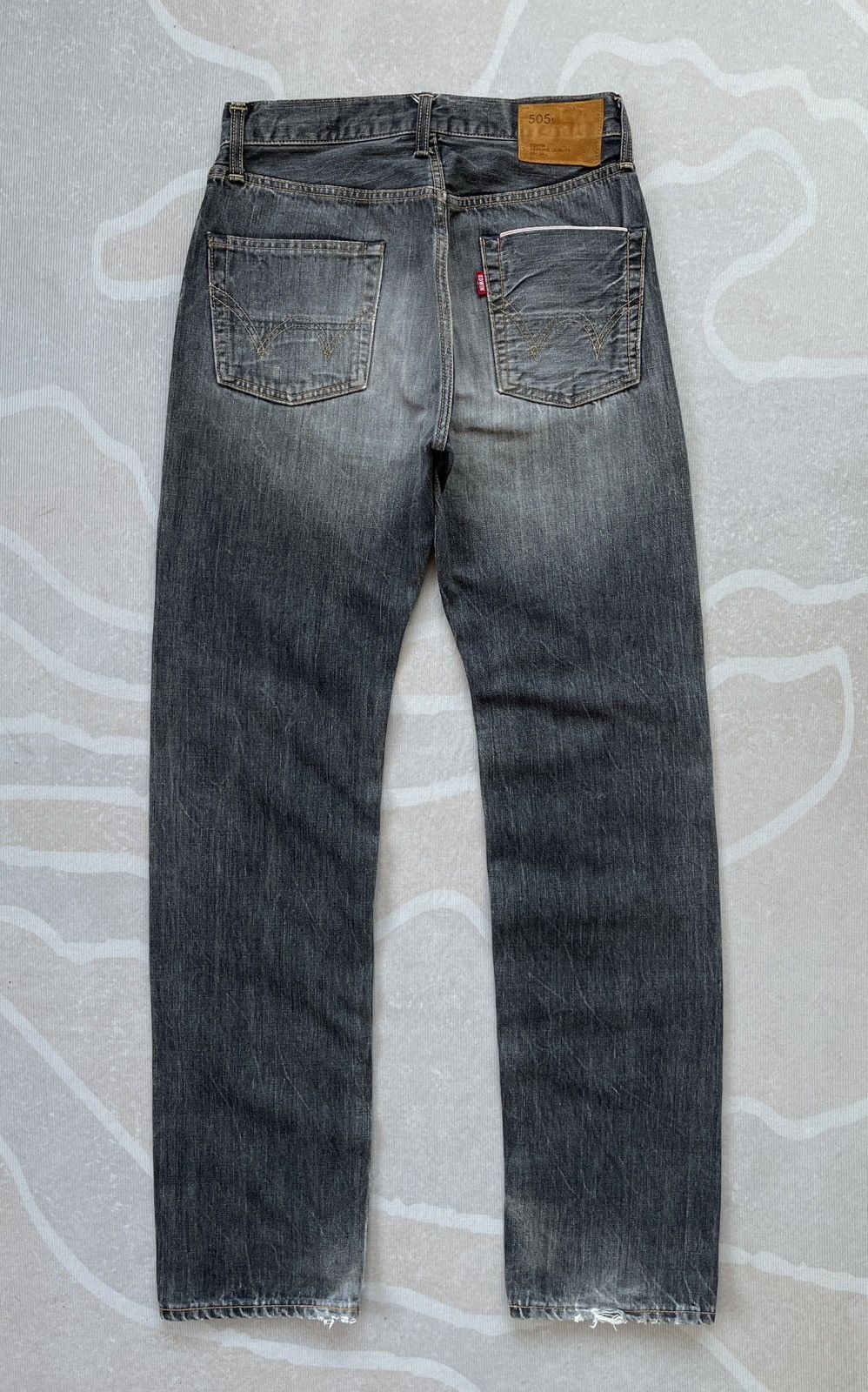 Edwin × Salvage × Vintage Edwin 505 Selvedge Jeans (P86) Size US 28 / EU 44 - 3 Thumbnail