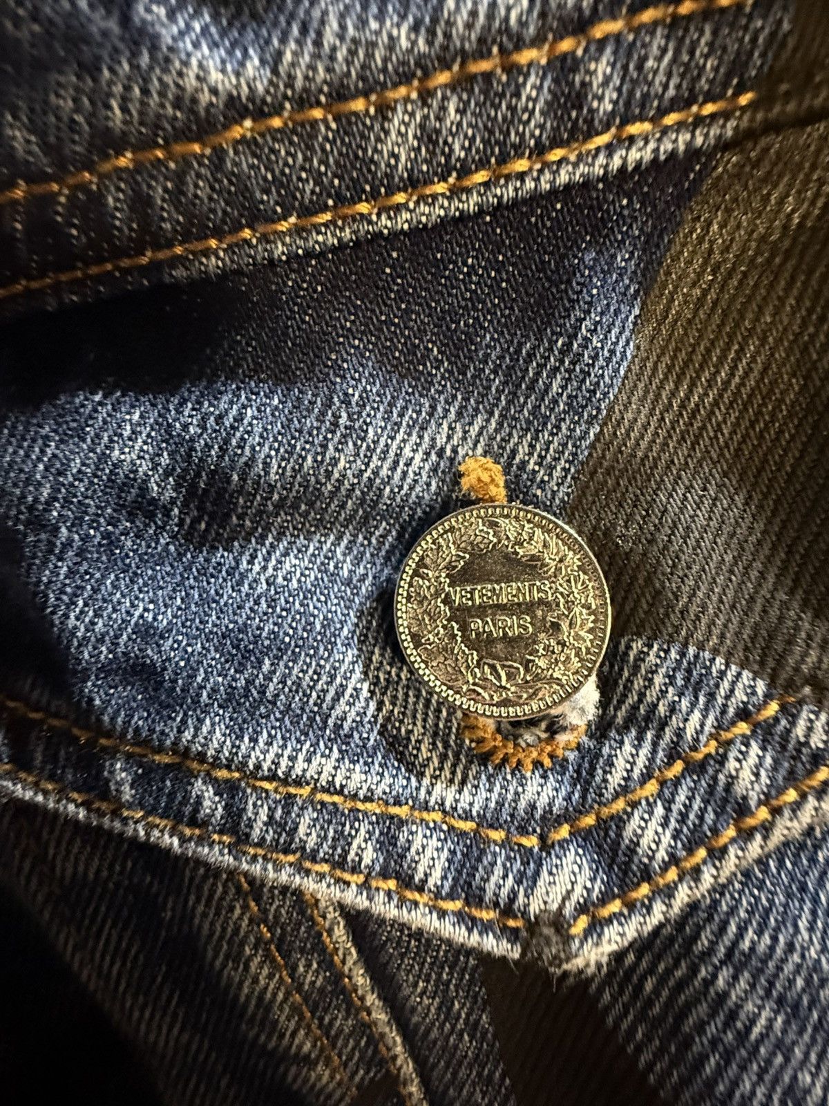 Vetements Vetements Flame denim Jacket Size US S / EU 44-46 / 1 - 5 Thumbnail