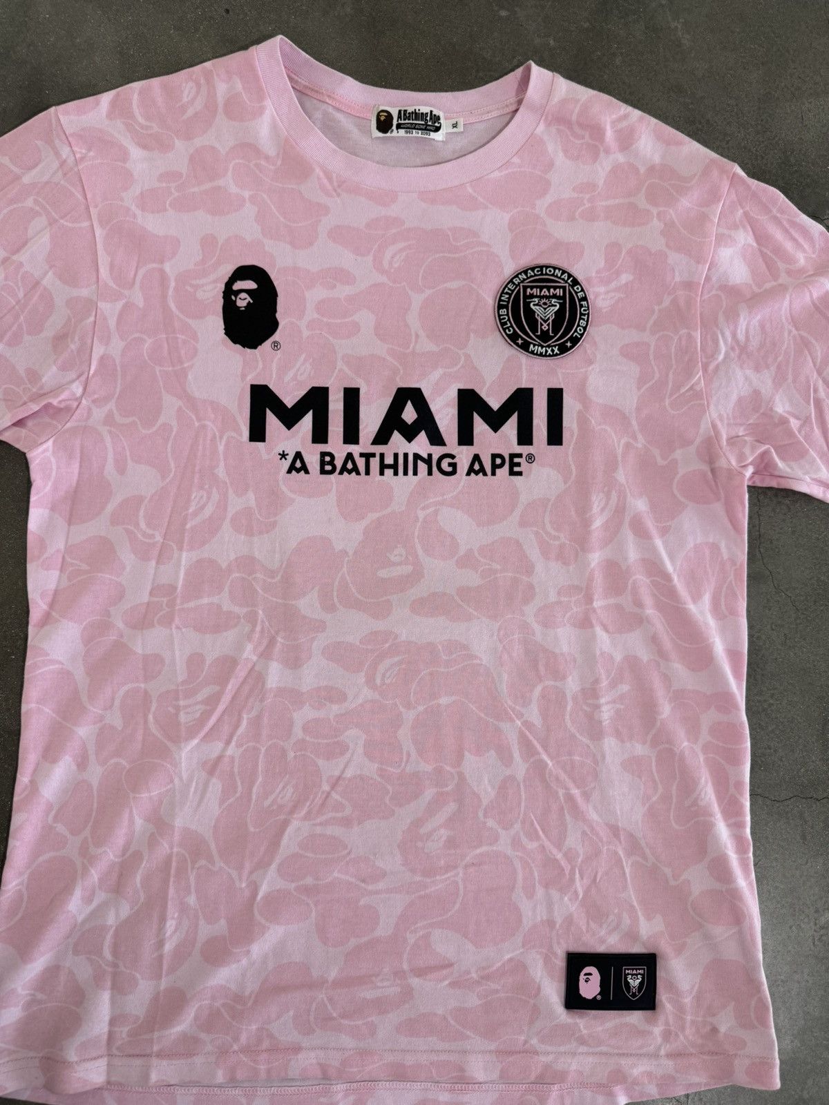 Bape Bape Inter Miami T-Shirt Size US XL / EU 56 / 4 - 3 Thumbnail