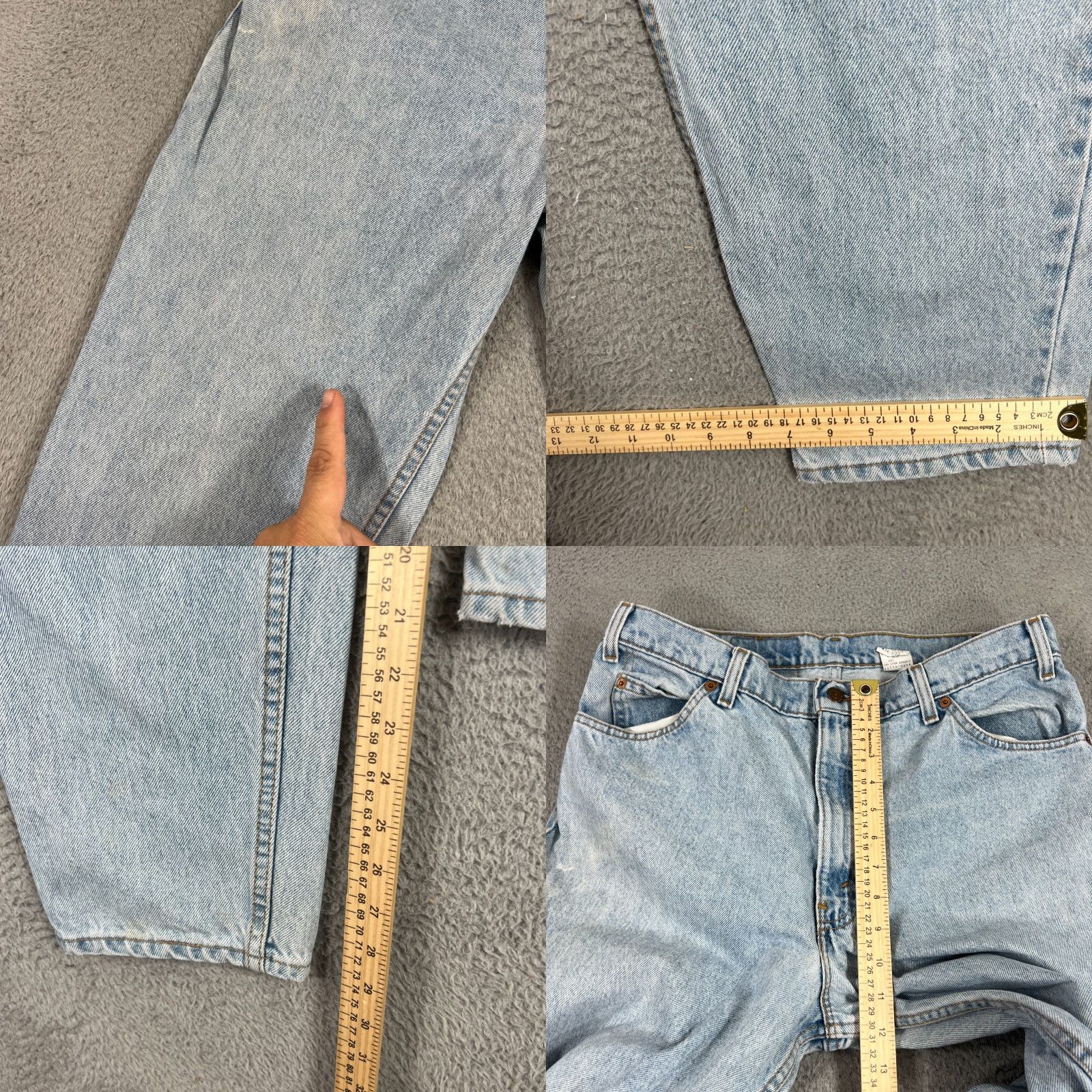 Levi's Vintage Levi's 550 Jeans Men 36 Regular Relaxed Fit Light Wash 90s Retro Denim Size US 36 / EU 52 - 8 Thumbnail