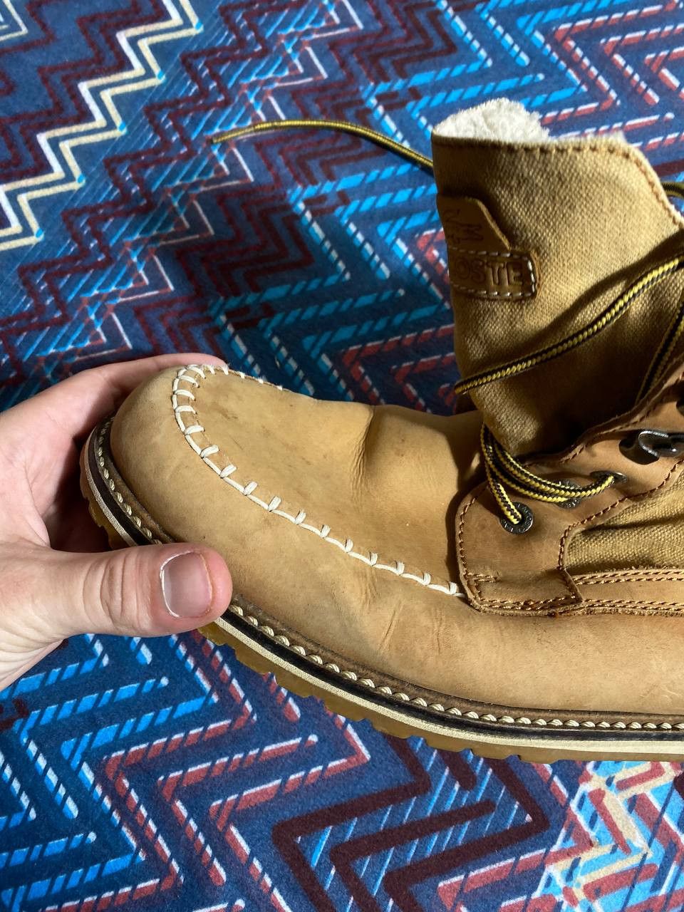 Lacoste × Vintage LACOSTE FREE SHIPPING size 9 US Classic Boots Leather Brown Size US 10 / EU 43 - 9 Thumbnail