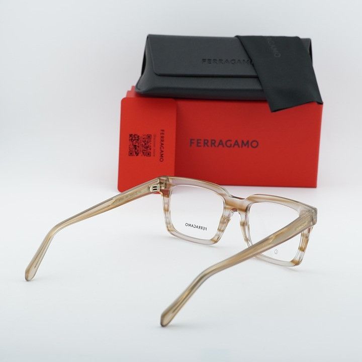 Salvatore Ferragamo Salvatore Ferragamo SF2993 279 Unisex Eyeglasses Sand 53mm Size ONE SIZE - 11 Thumbnail