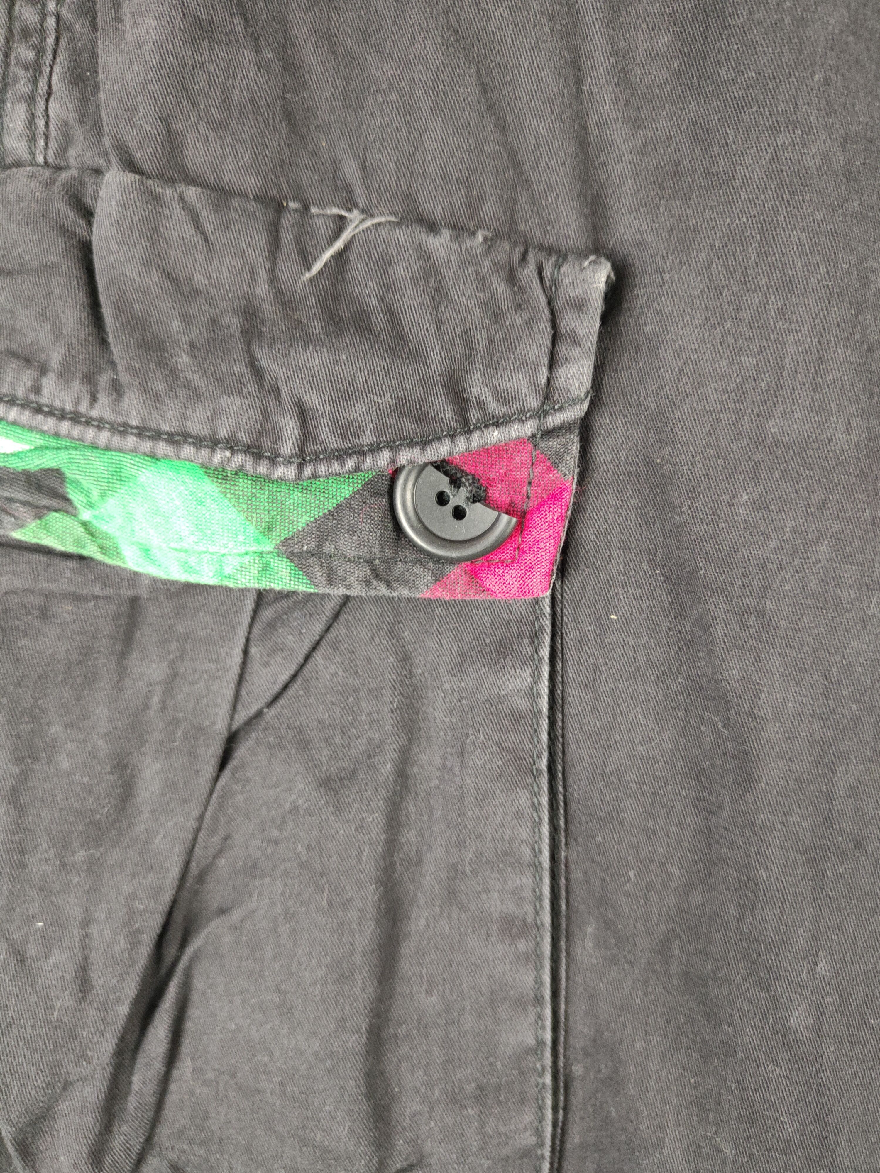 Japanese Brand DL Amp Black Multipocket Cargo Pants #2378 Size US 31 - 3 Thumbnail