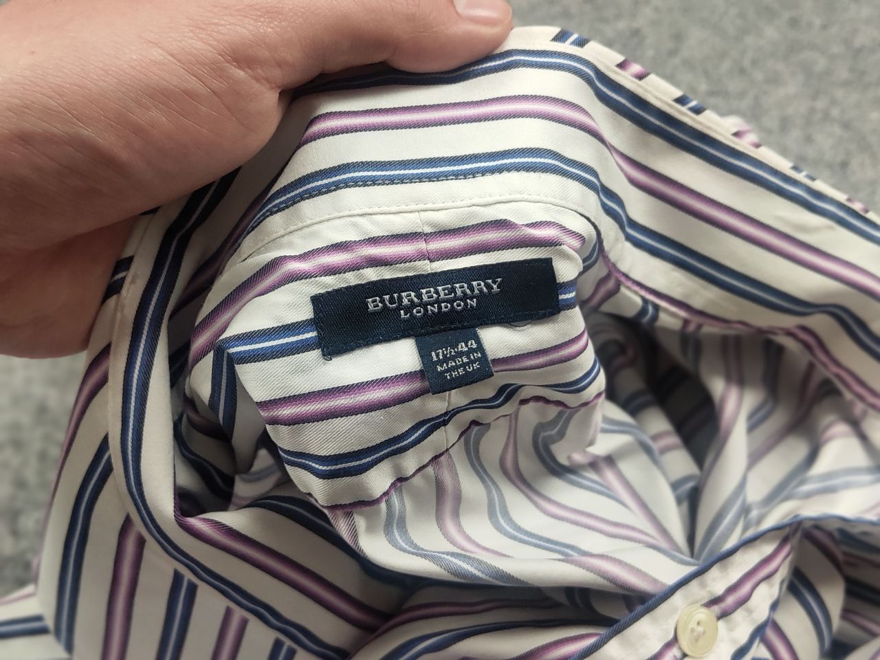 Burberry Vintage Burberry London loose shirt thin stripes cufflinks Size US XL / EU 56 / 4 - 13 Thumbnail