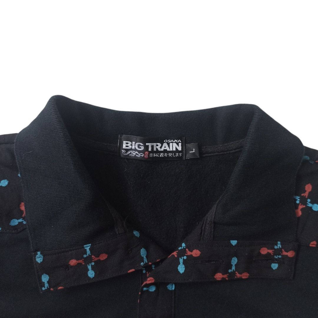 If Six Was Nine × Japanese Brand Vintage Y2K Osaka Big Train Longsleeve Halfbutton Size US L / EU 52-54 / 3 - 6 Thumbnail