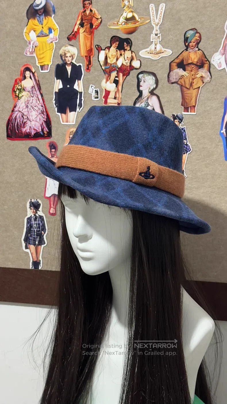 Vivienne Westwood Vivienne Westwood Blue Top Hat Size ONE SIZE - 6 Thumbnail