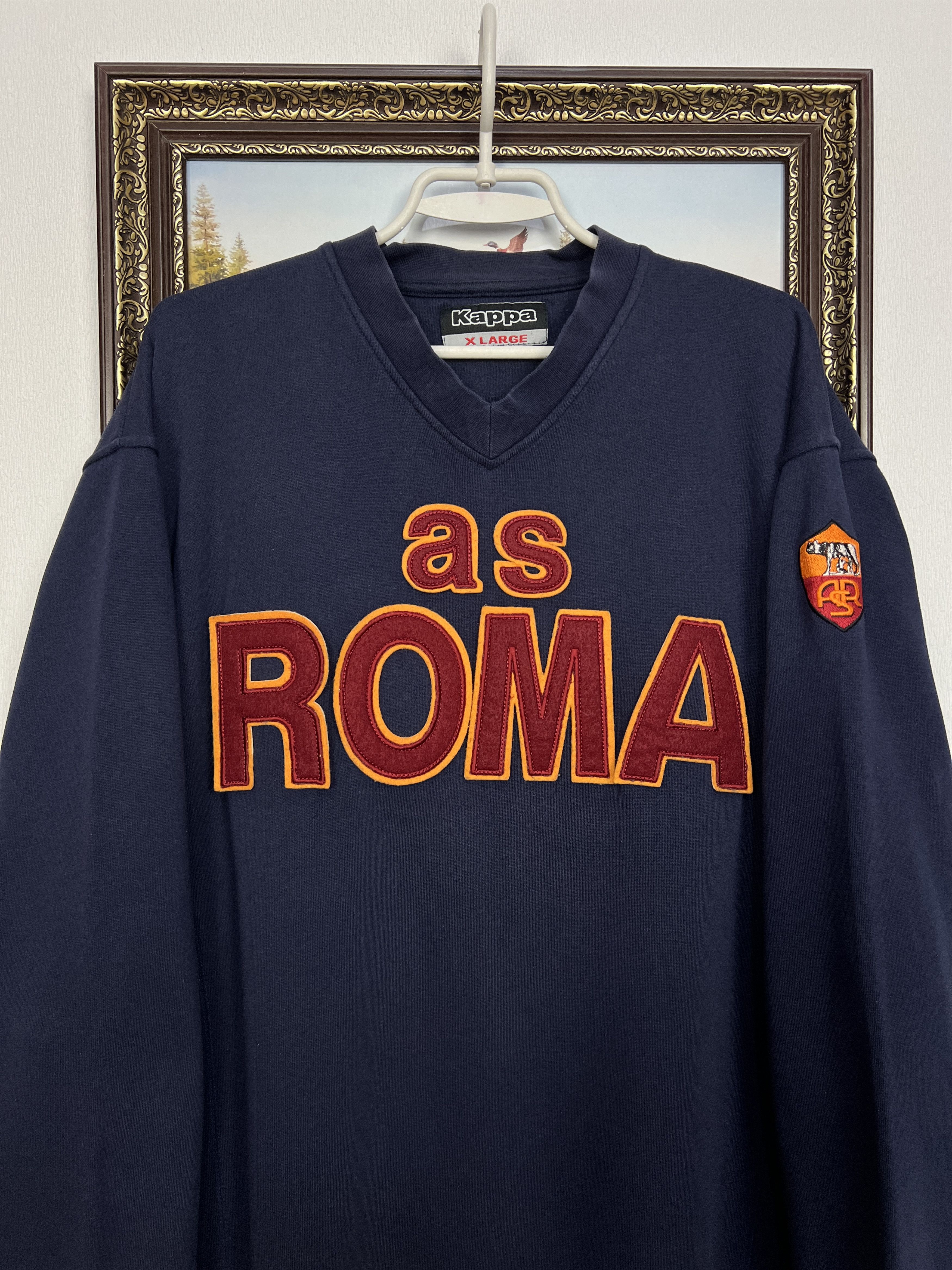 Kappa Vintage AS Roma Football Sweatshirt Soccer Crewneck Maglia Size US XL / EU 56 / 4 - 2 Thumbnail