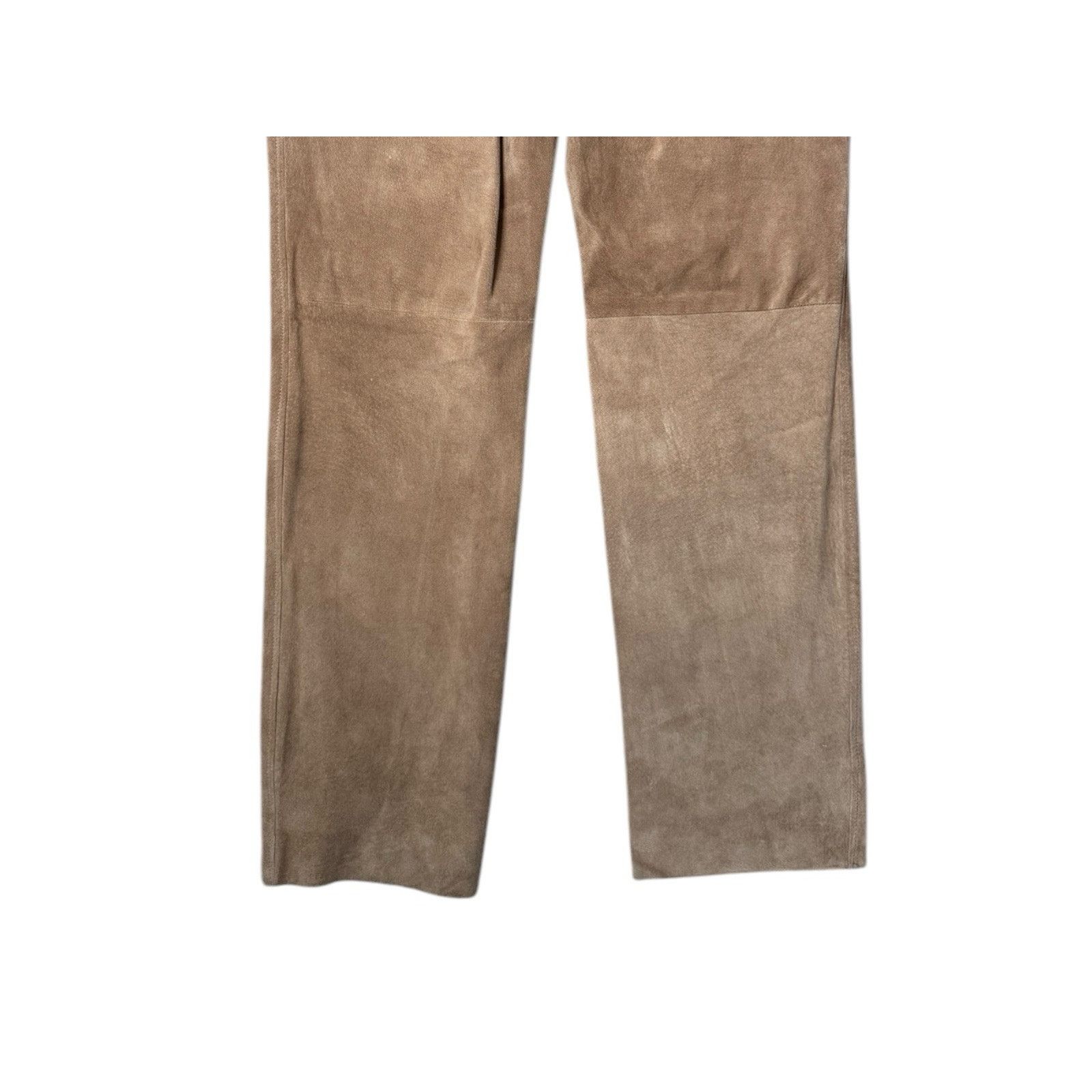 Other Maglia NEW Vintage Suede Leather Pants Pleated Straight Leg Size 30" / US 8 / IT 44 - 6 Thumbnail