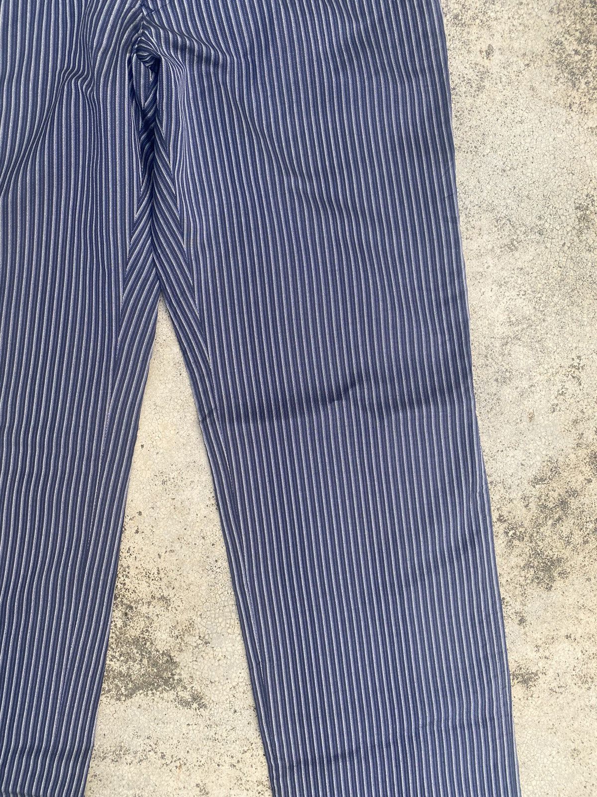 Japanese Brand × Yohji Yamamoto YohjiYamamoto Casual Pants Blue Stripes Size US 28 / EU 44 - 6 Thumbnail