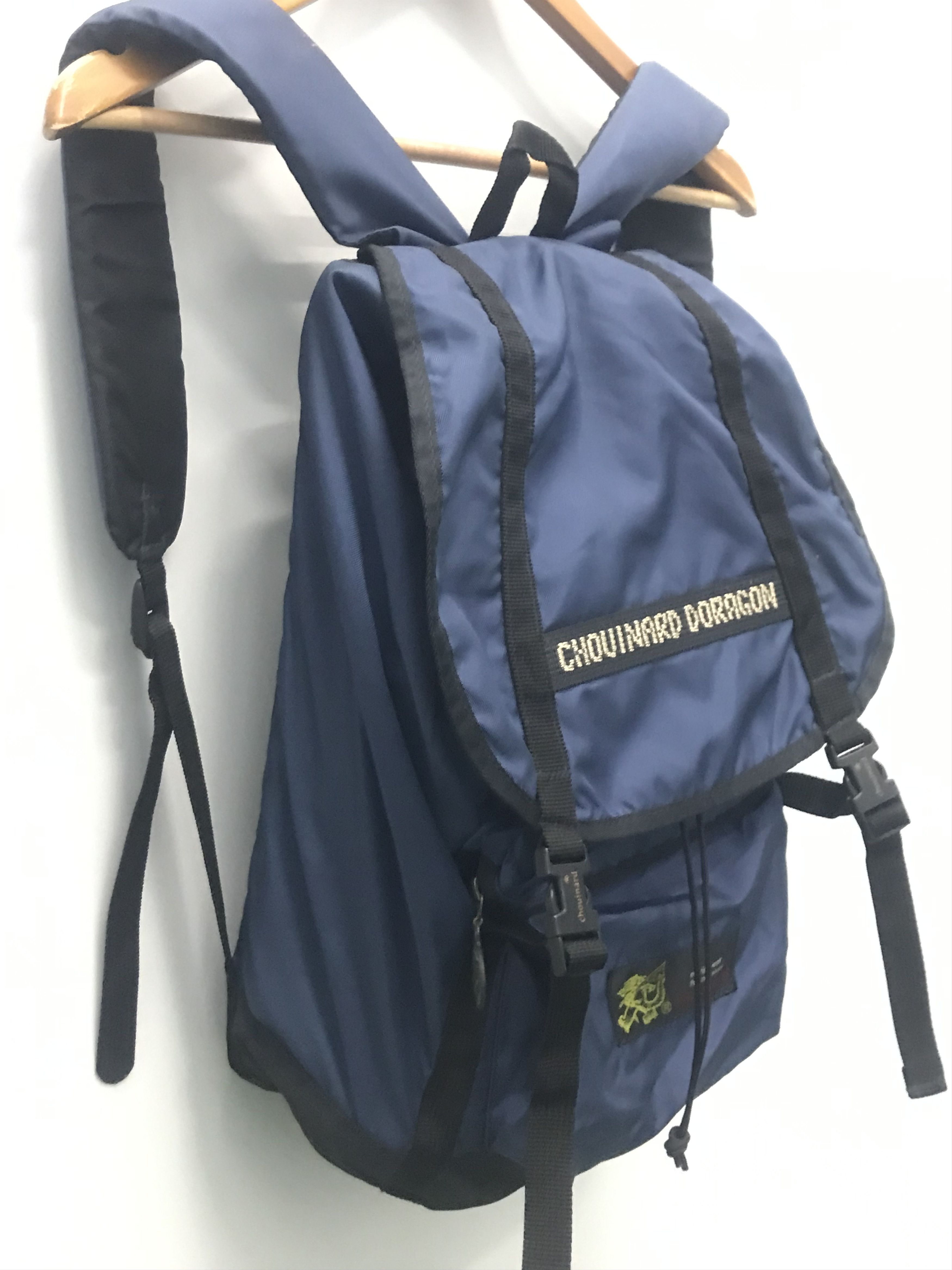 Patagonia × Vintage Vintage 80s 90s Chouinard Dragon Blue Black Backpack Bag Size ONE SIZE - 3 Thumbnail