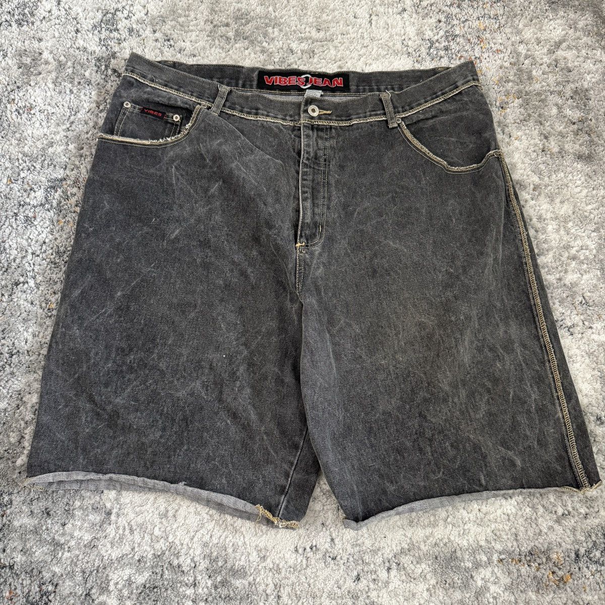 JNCO × StraightFaded × Vintage Vintage y2k Vibes baggy wide leg faded black shorts Size US 42 / EU 58 - 2 Thumbnail