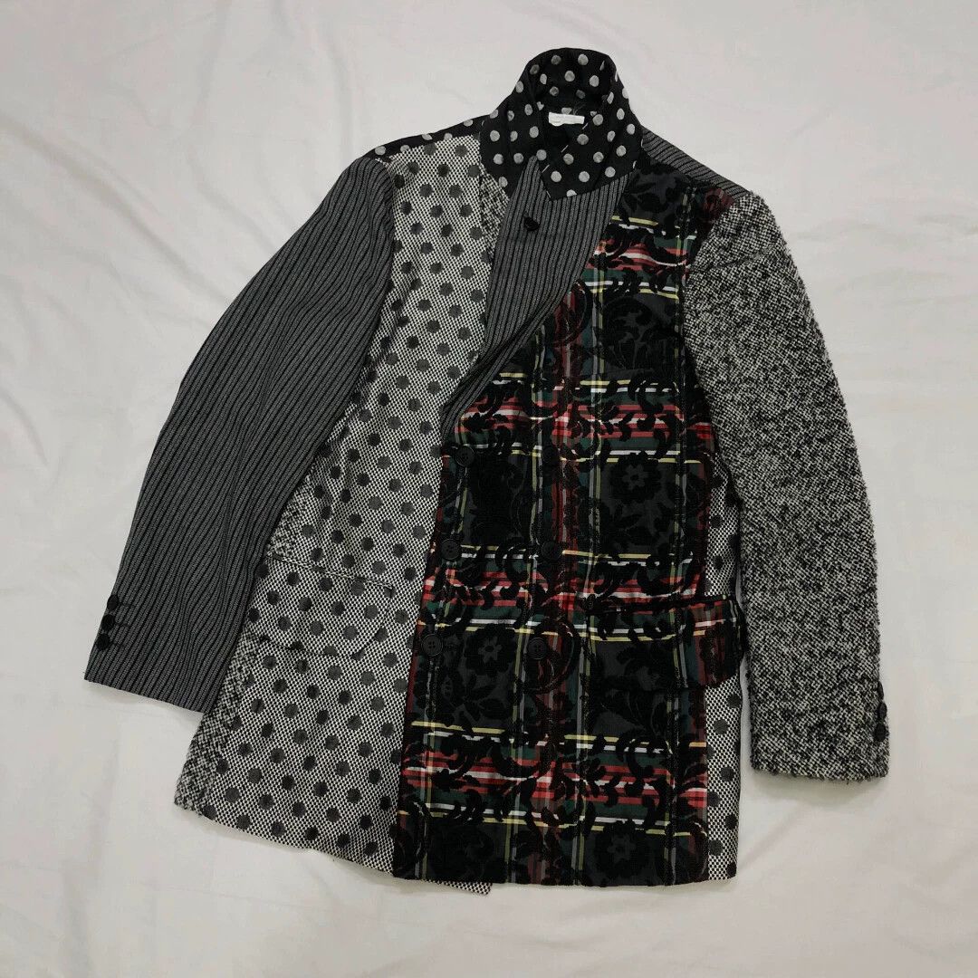Comme des Garcons Comme des Garçons 12AW Patchwork Runway Jacket XS Size XS / US 0-2 / IT 36-38 - 4 Thumbnail