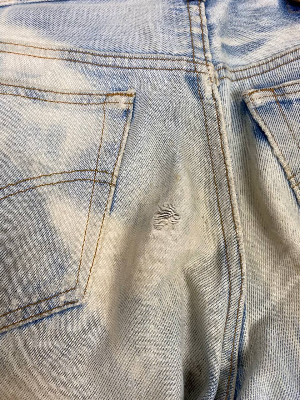 Levi's vintage levis 501 acid wash distressed denim nice design Size US 34 / EU 50 - 4 Thumbnail