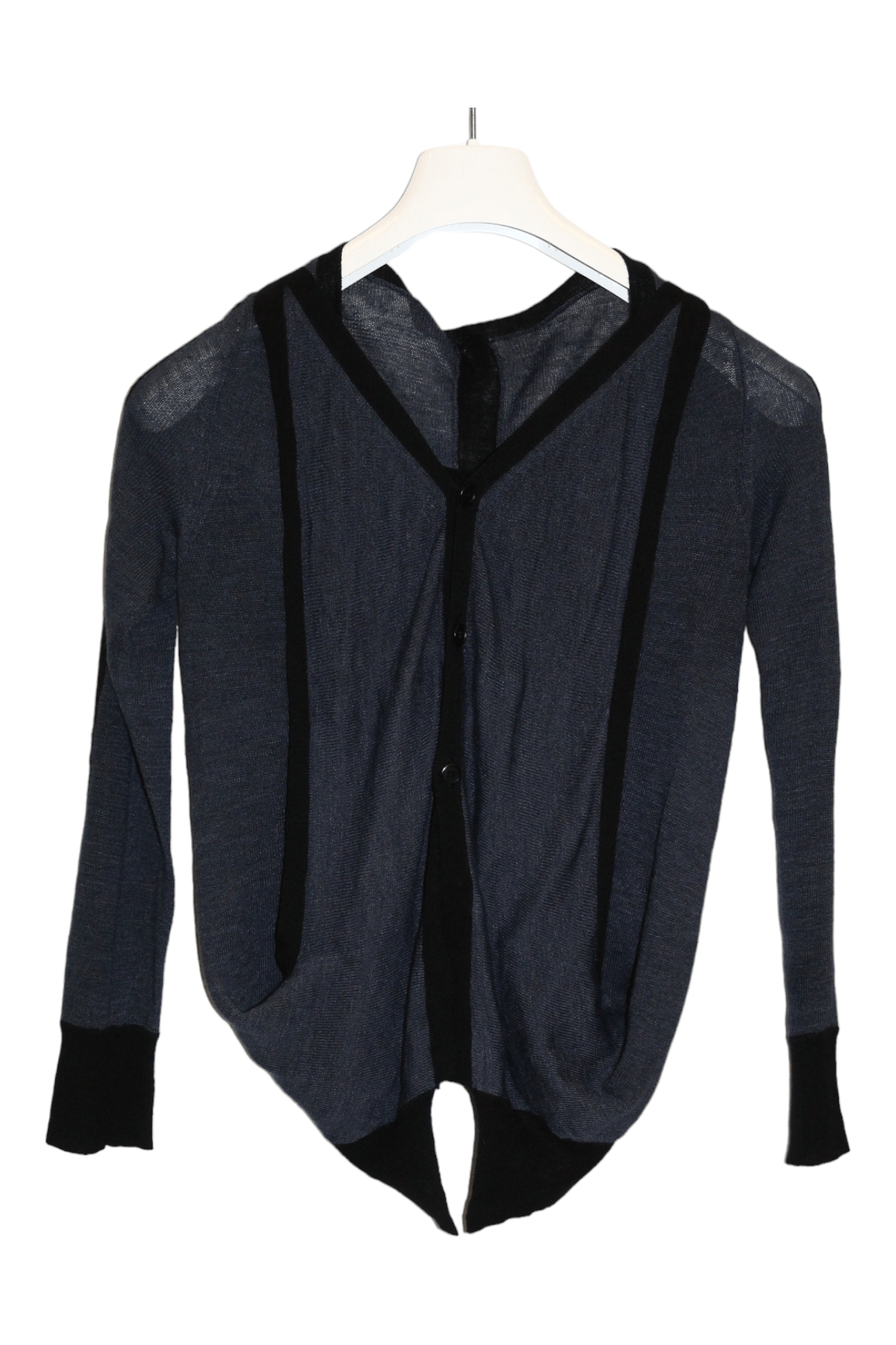 Yohji Yamamoto Y's Red Label Ramie Linen Blend Asymmetric Layered Cardigan Size US M / EU 48-50 / 2 - 3 Thumbnail