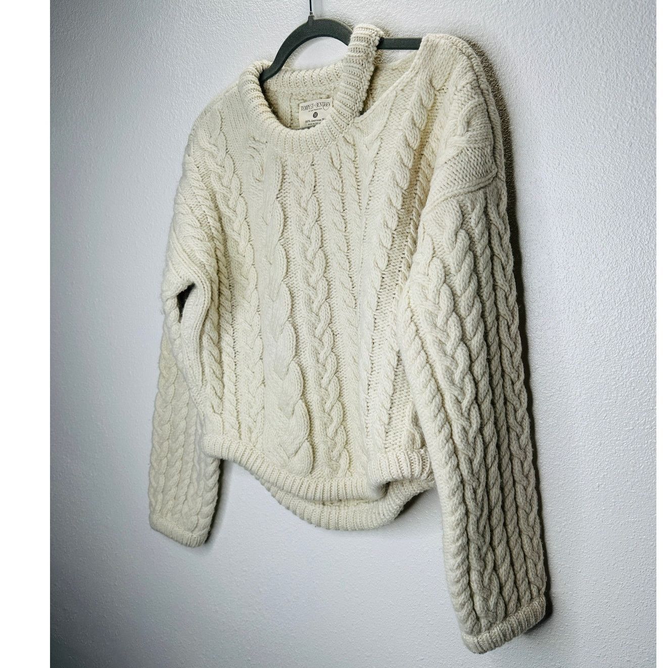 Other Tempest & Bentley Cream Chunky Wool Long Sleeve Sweater M Size M / US 6-8 / IT 42-44 - 3 Thumbnail