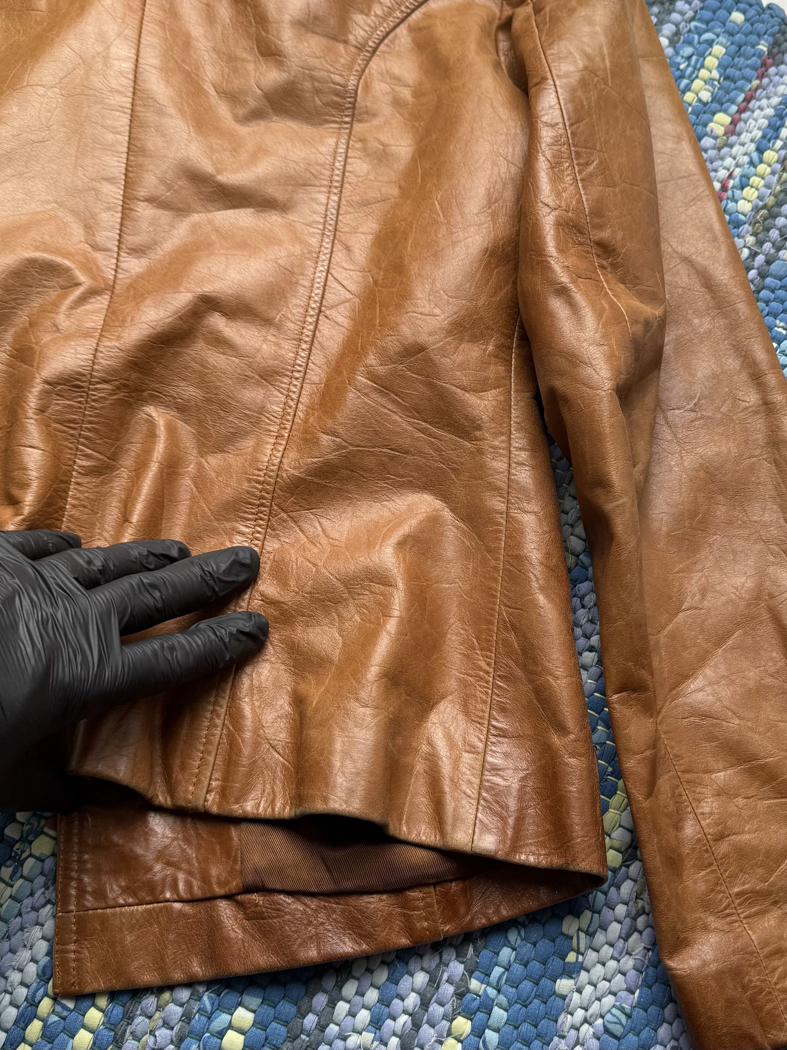 Vintage Vintage Real Leather Utility Jacket Safari Multi Pocket Coat Size S / US 4 / IT 40 - 12 Thumbnail