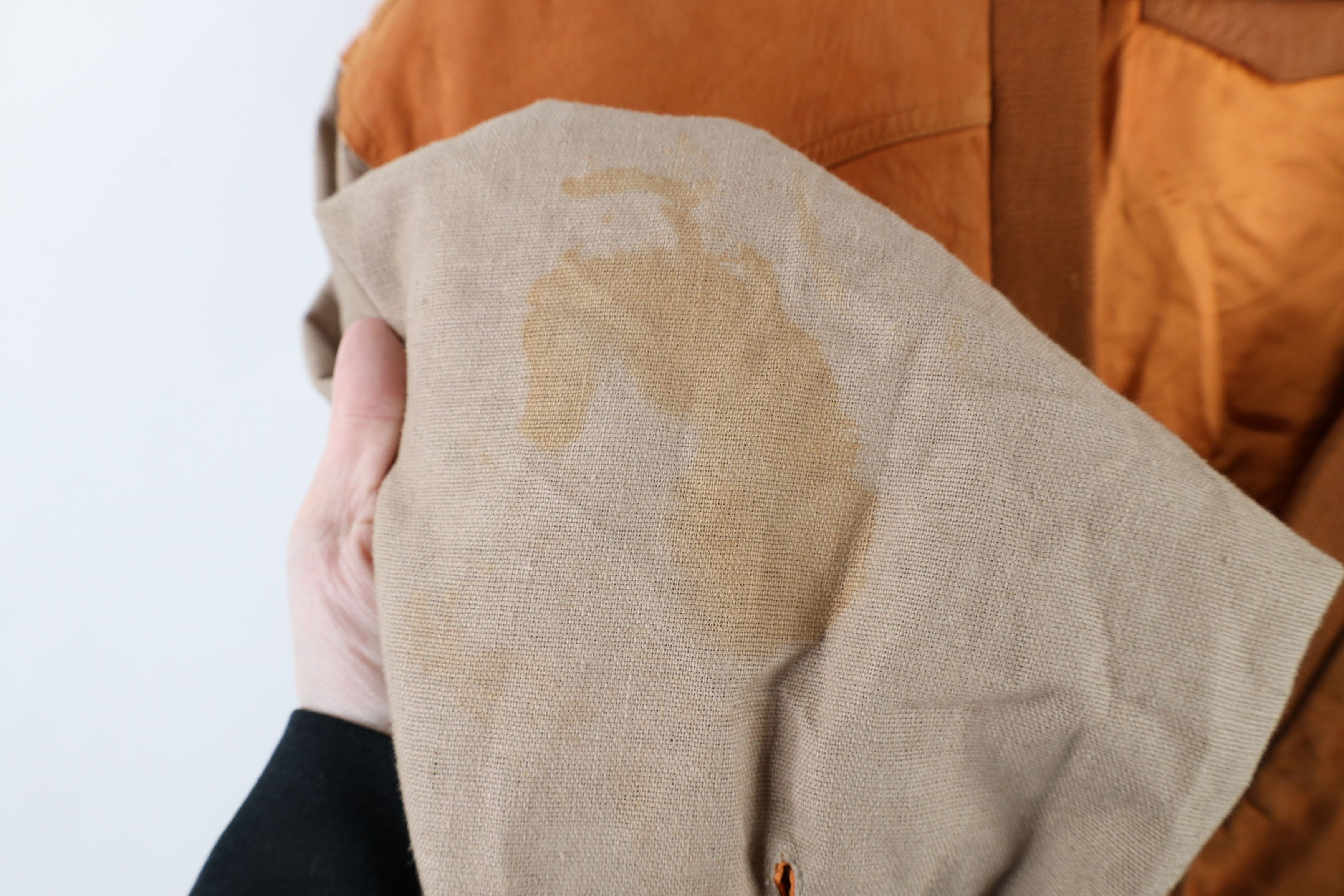 Vintage Vintage 90s Streetwear Leather Button Varsity Jacket Orange Size US XL / EU 56 / 4 - 8 Thumbnail
