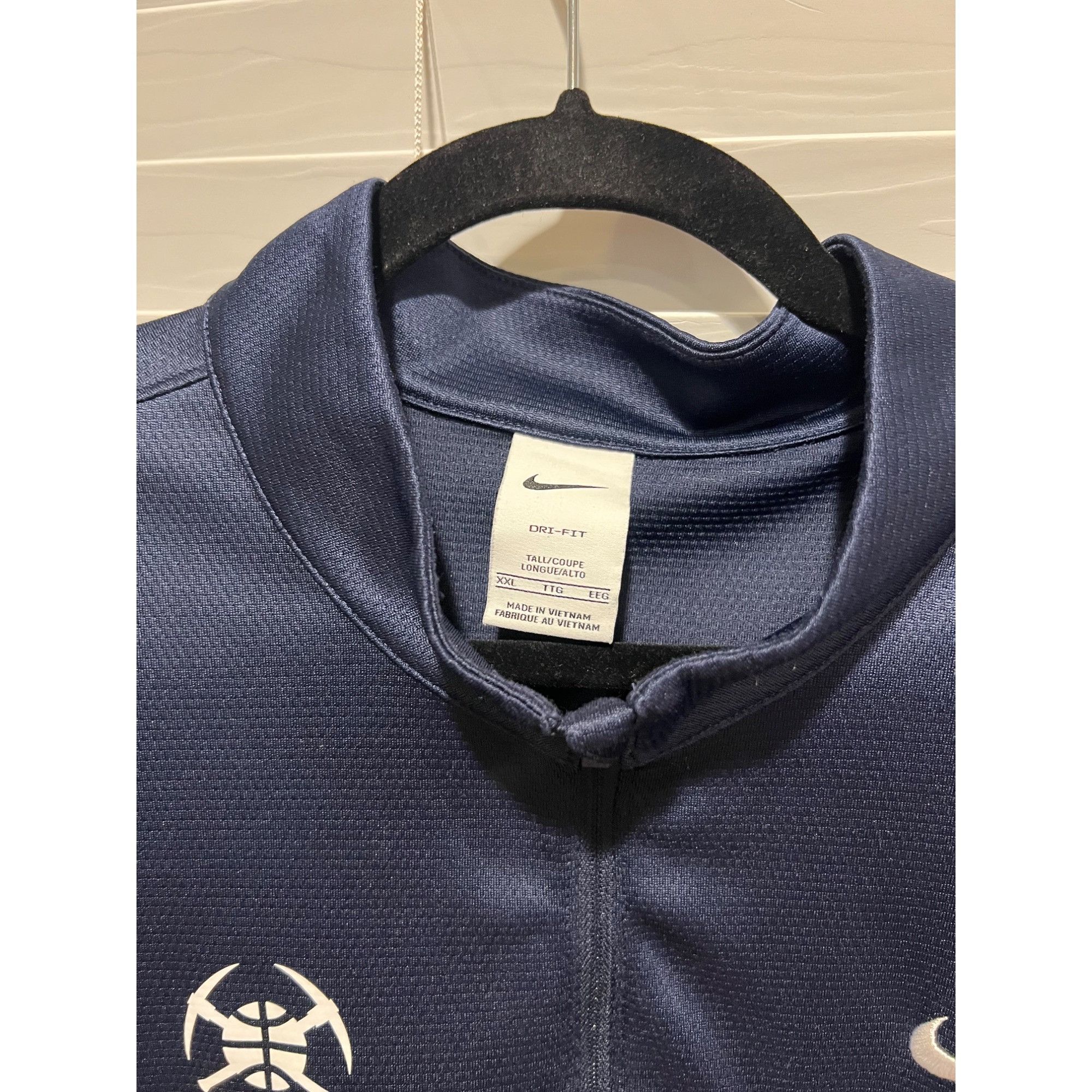 Nike Nike Denver Nuggets 1/4 Zip Pullover - Size XXL Size US XXL / EU 58 / 5 - 2 Thumbnail