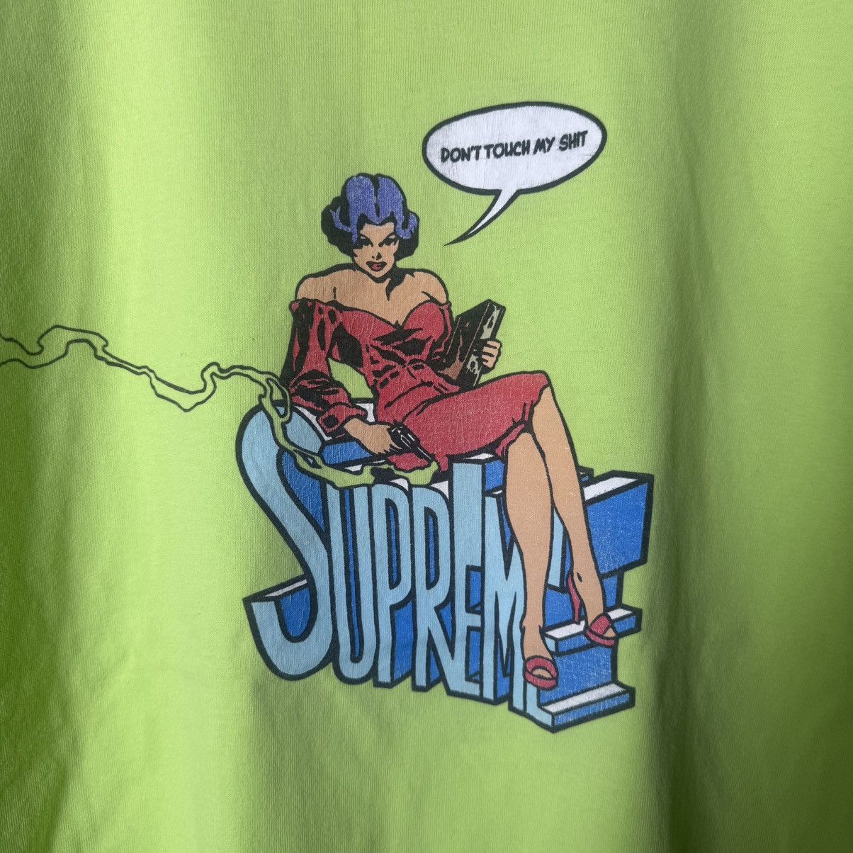 Vintage Supreme Don’t Touch My Shit Ss08 Size US XL / EU 56 / 4 - 3 Thumbnail