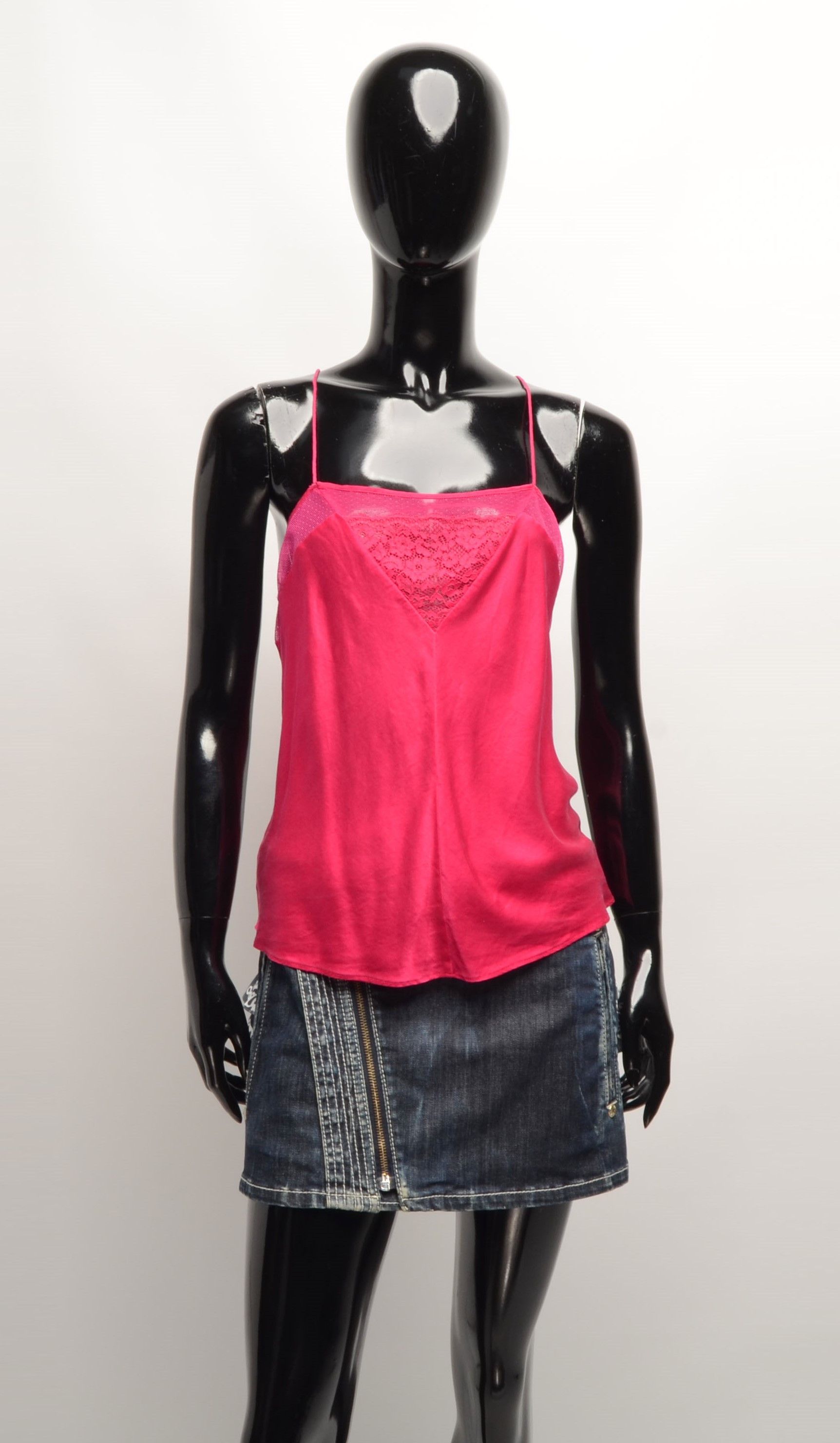 Victoria's Secret × Vintage Vintage Victoria's Secret Raspberry Silk Soft Cami Top Size S / US 4 / IT 40 - 1 Thumbnail