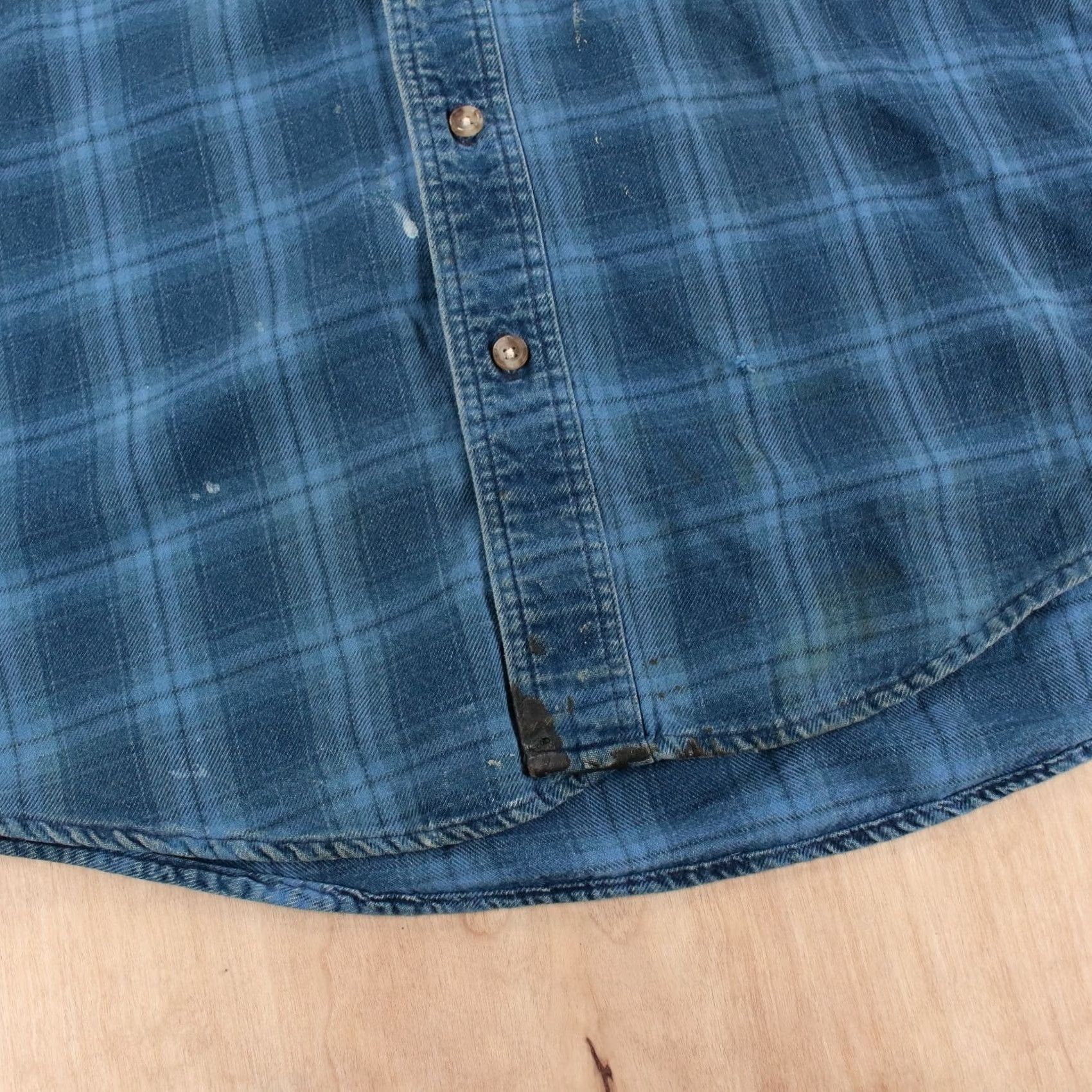 Vintage vtg 90s LL BEAN flannel shirt LARGE TALL cotton plaid checks usa grunge indie Size US L / EU 52-54 / 3 - 5 Thumbnail