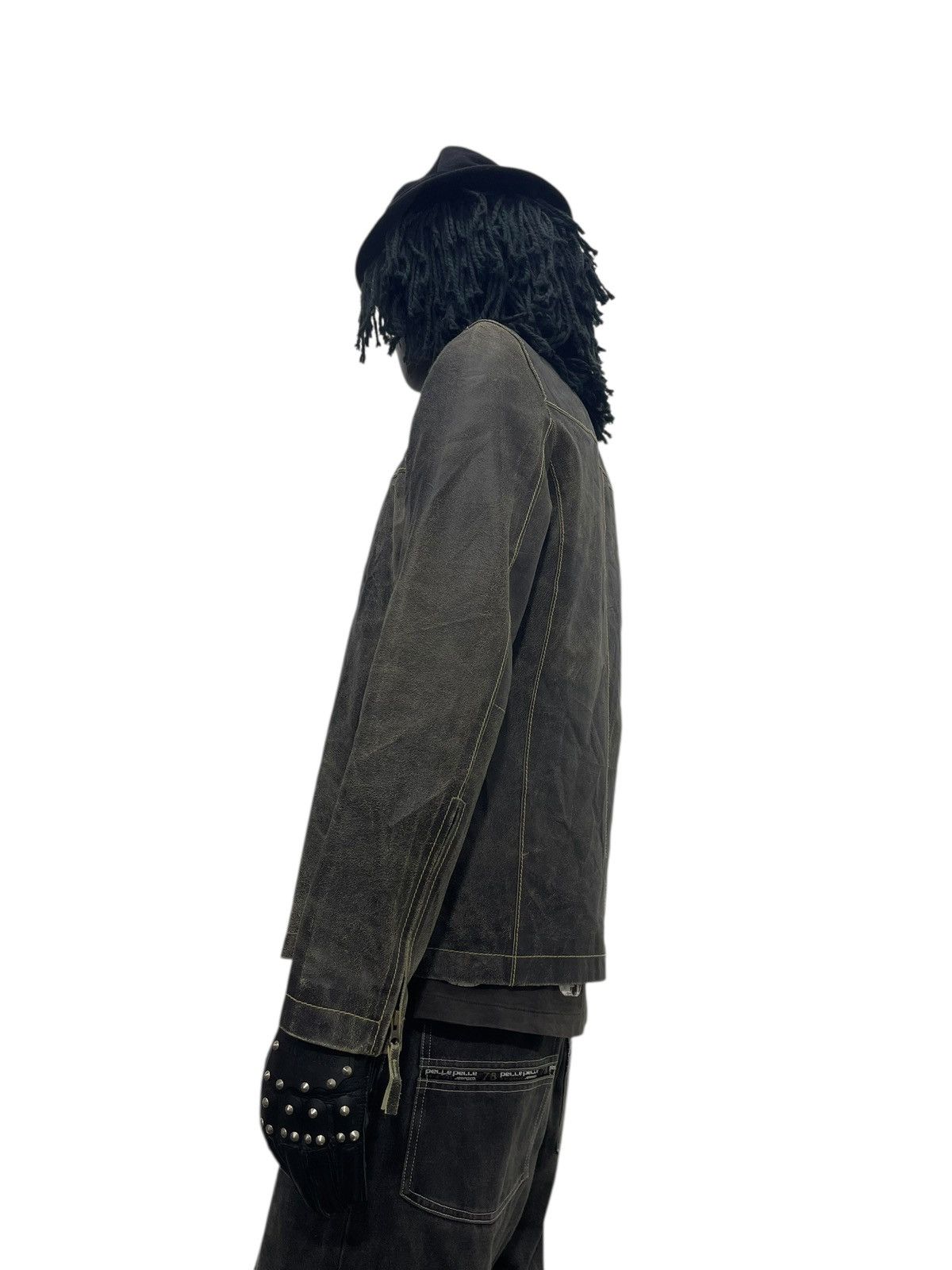 Japanese Brand Blistered Leather Jacket Admix Japan Cowhide Slim 7🟩0 Size US M / EU 48-50 / 2 - 4 Thumbnail