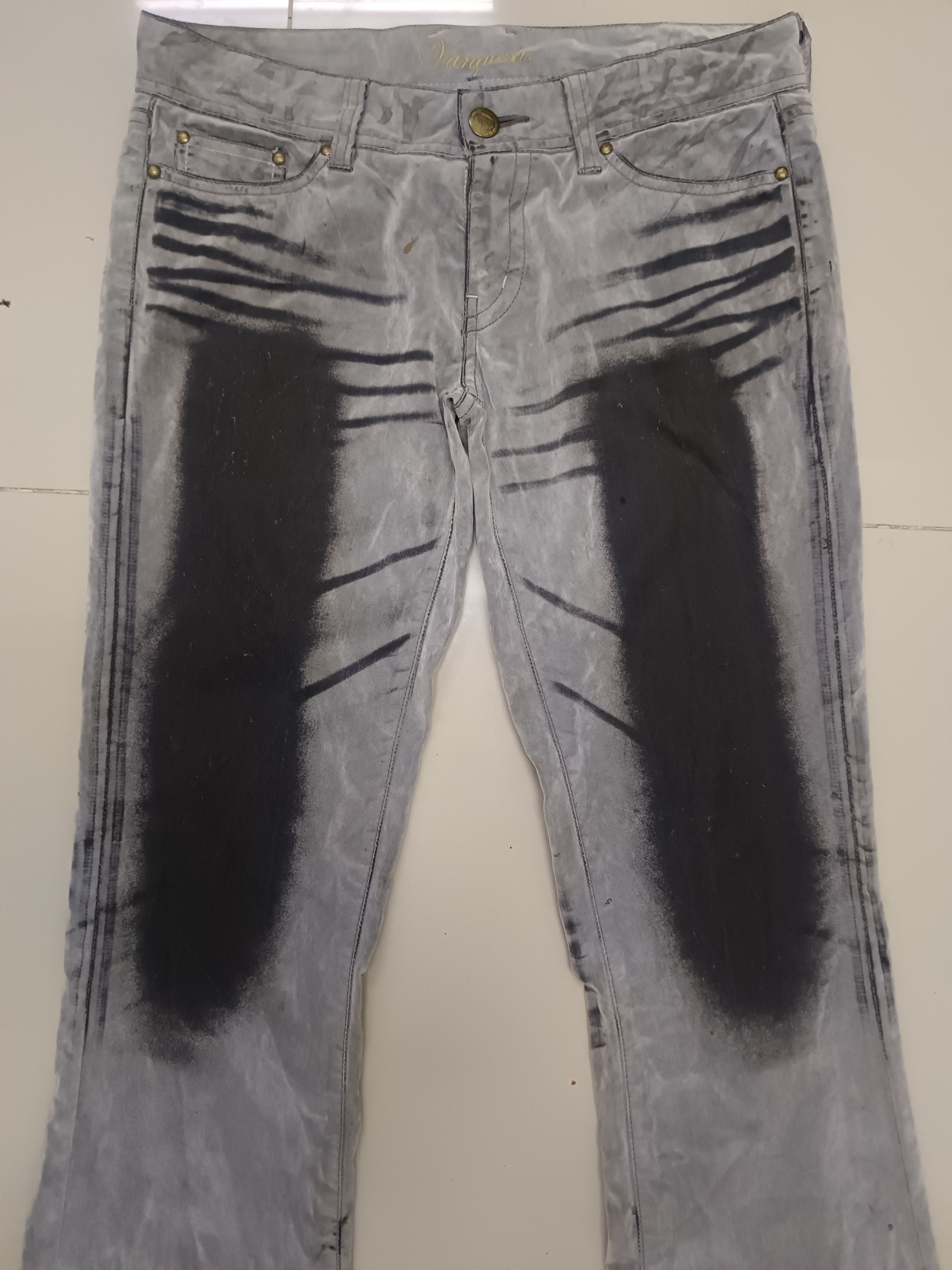 If Six Was Nine × Le Grande Bleu (L.G.B.) Japanese Flare Punk Gothic Vanquish Pants Jeans Size US 32 / EU 48 - 2 Thumbnail