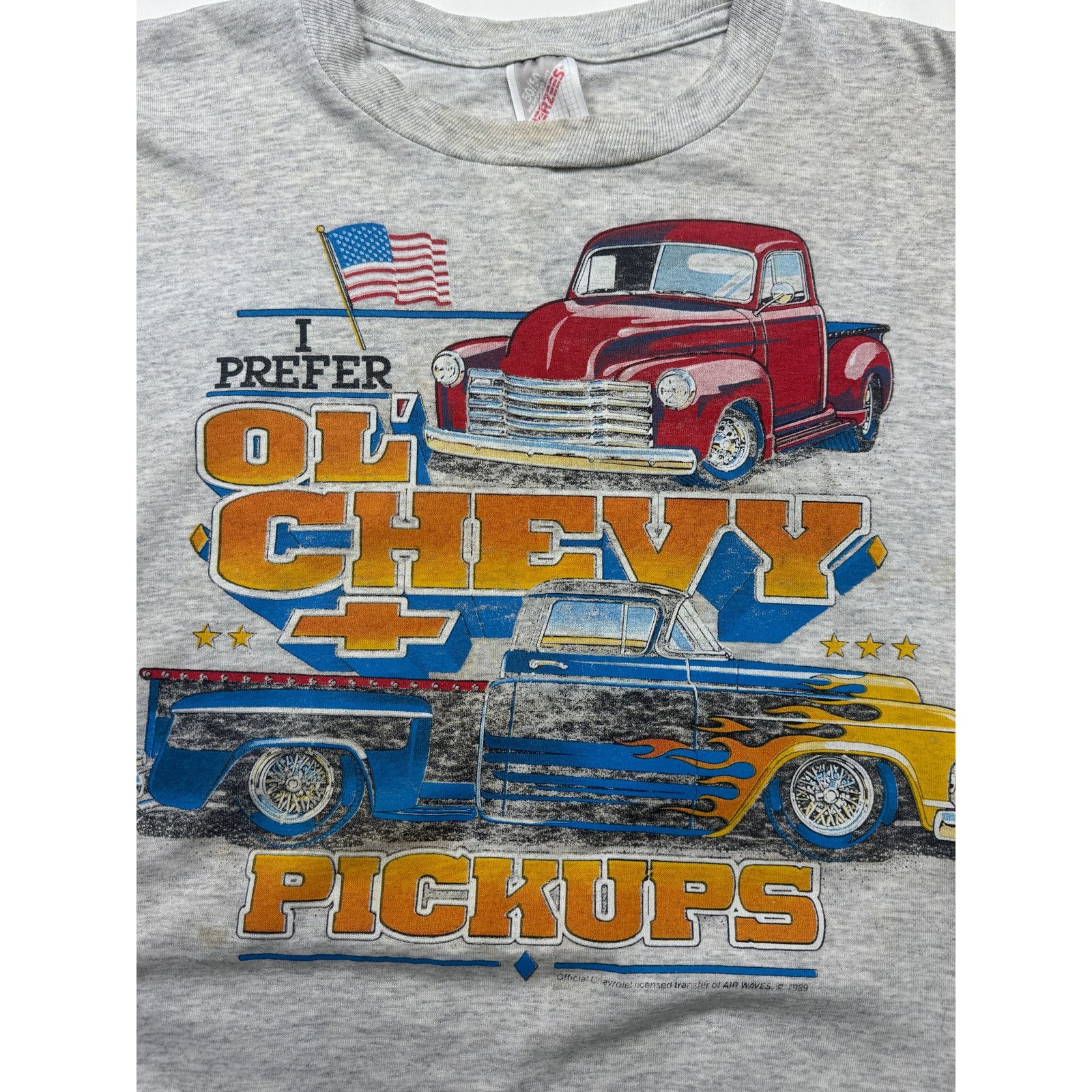 Vintage Vintage 1989 I Prefer Ol Chevy Pickups Classic Cars Tee L Size US L / EU 52-54 / 3 - 5 Thumbnail