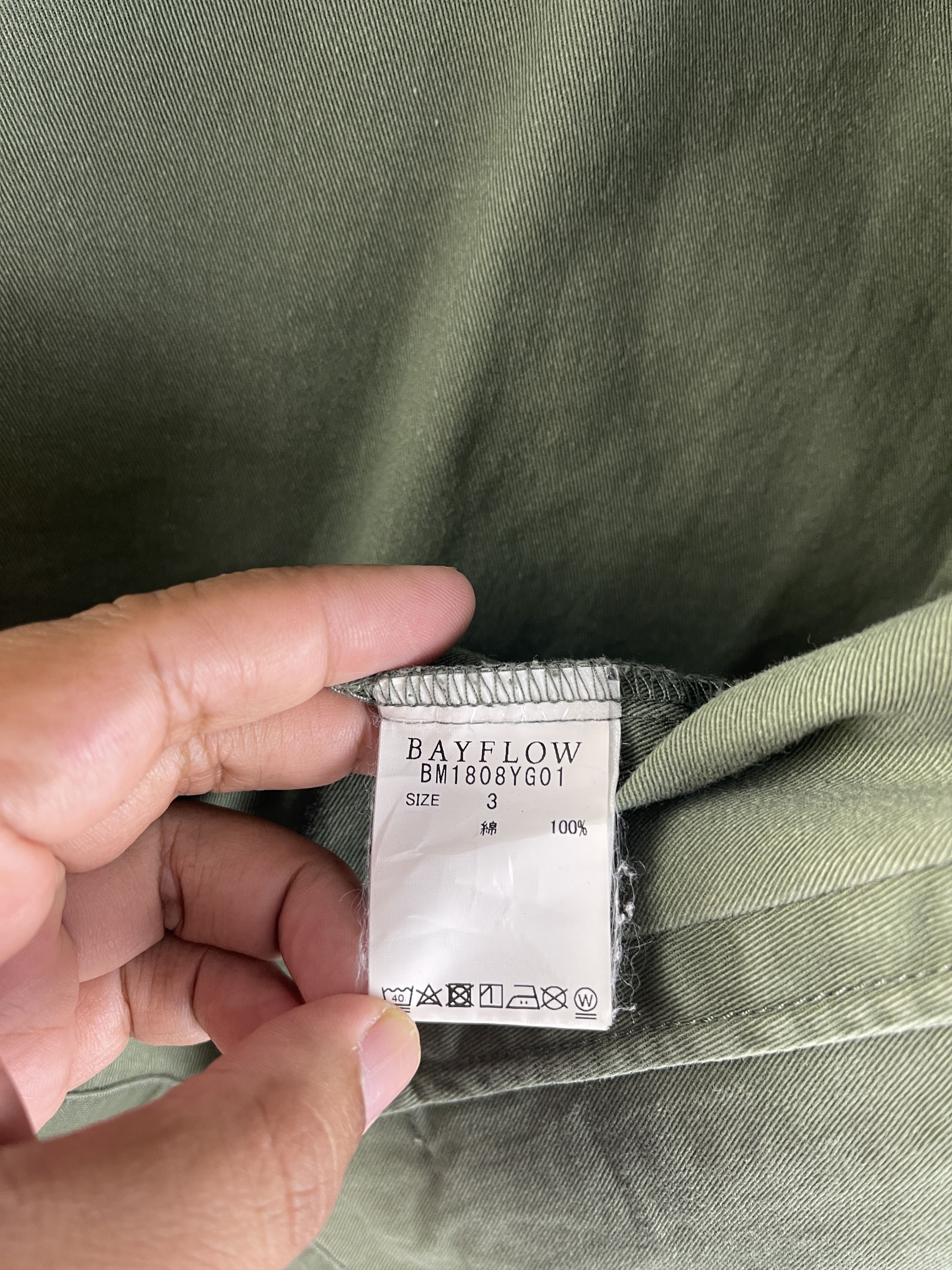 Japanese Brand BAYFLOW Military Utility Shirt Jacket Olive Green Soak In Size US L / EU 52-54 / 3 - 15 Thumbnail