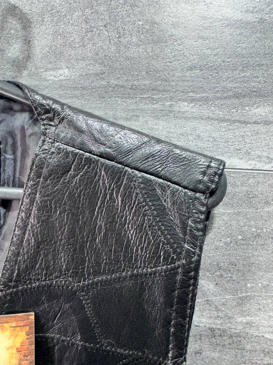 Vintage Giovanni Navarre Leather Biker Vest Jacket Size US L / EU 52-54 / 3 - 2 Thumbnail