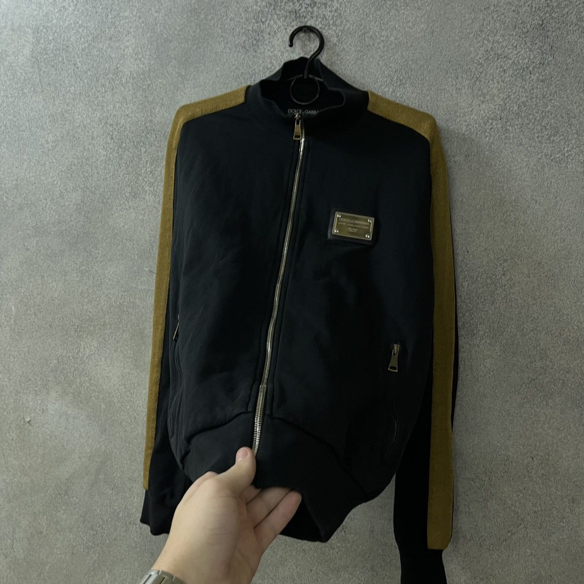 Dolce & Gabbana Dolce & Gabbana Zip Up Gold Logo Size US L / EU 52-54 / 3 - 9 Thumbnail