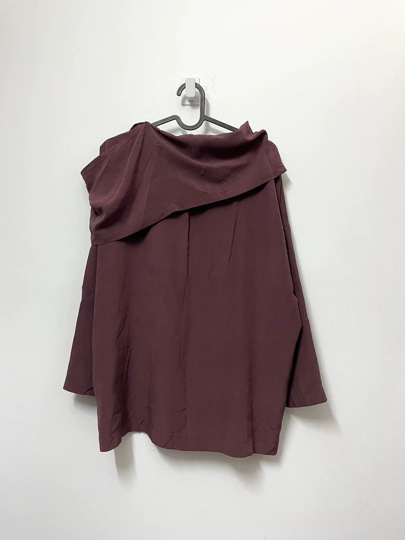 Issey Miyake issey miyake Wine red silk blouse 2505-Nextarrow Size M / US 6-8 / IT 42-44 - 2 Thumbnail