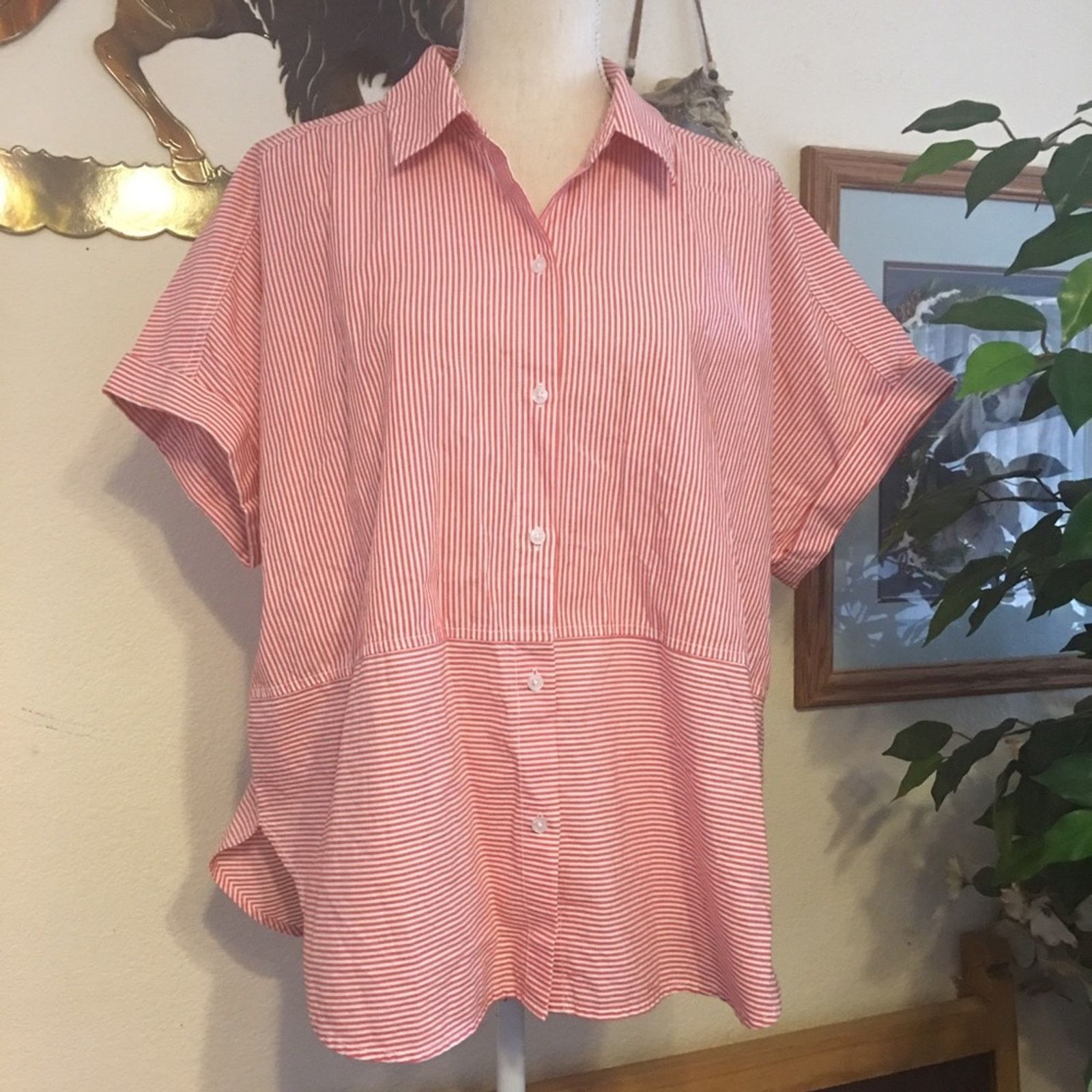 Calvin Klein Calvin Klein Jeans Cotton boxy stripe shirt Size L / US 10 / IT 46 - 3 Thumbnail
