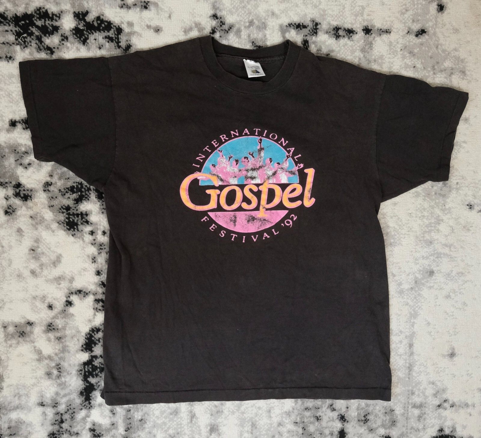 Fruit Of The Loom × Vintage Vintage 1992 Gospel Festival Single Stitch T-Shirt Size US XL / EU 56 / 4 - 1 Thumbnail