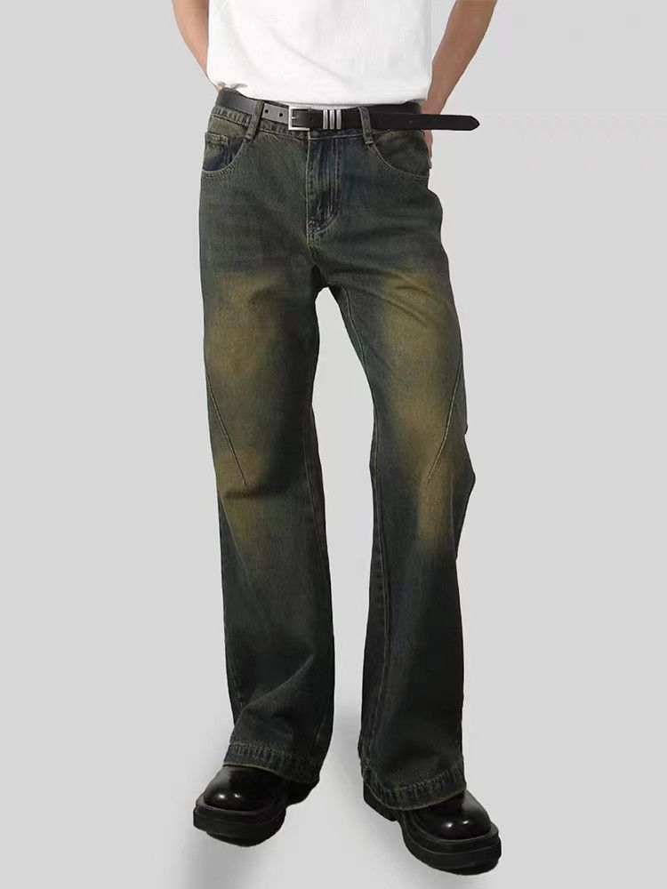 Jean Vintage washed loose micro-flared jeans Size US 31 - 4 Thumbnail