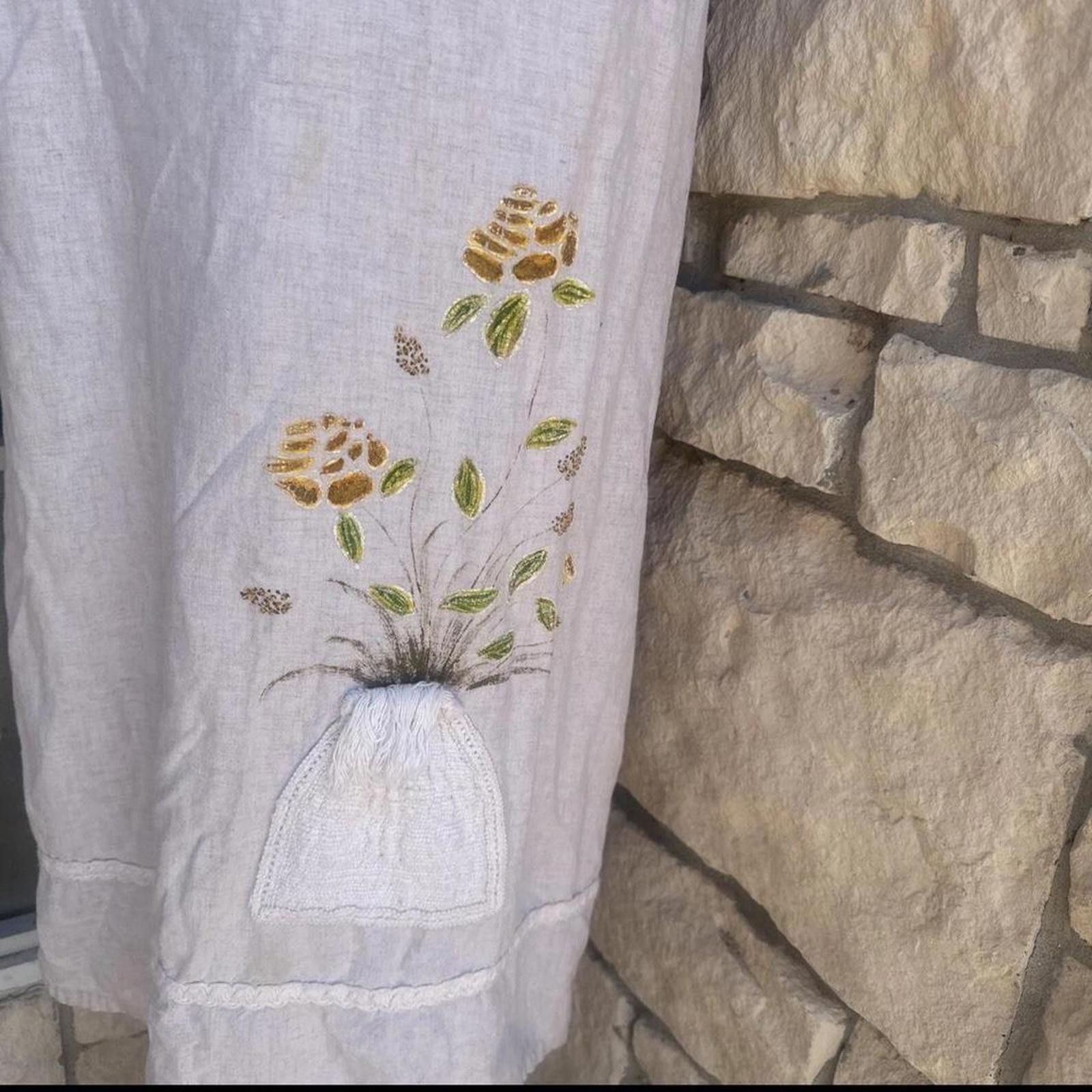 Other Womens FreeStyle Maxi Dress Medium Linen Blend Size M / US 6-8 / IT 42-44 - 3 Thumbnail